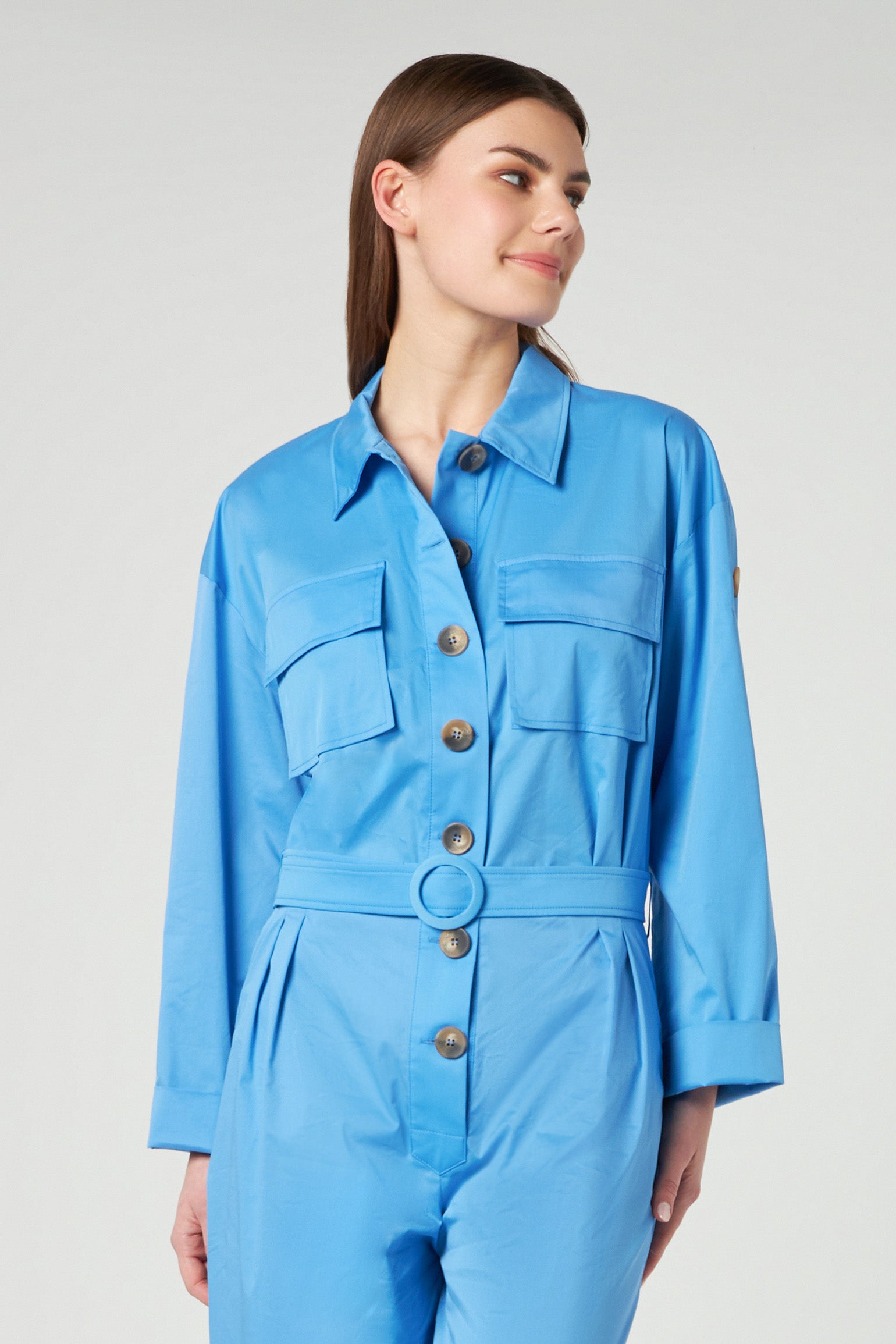 JIJIL Blue Long Jumpsuit