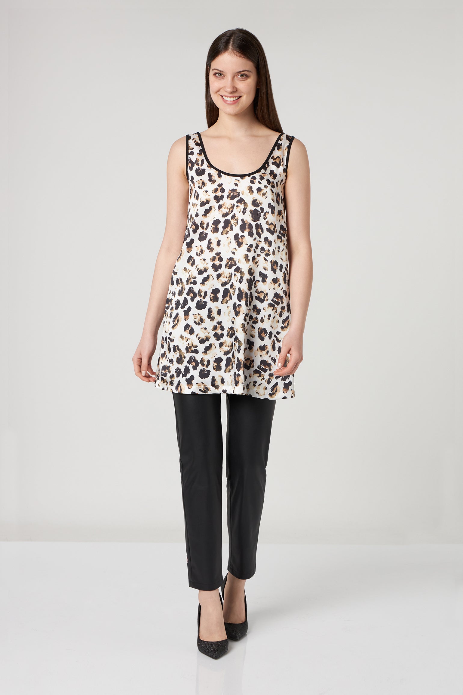 JIJIL Long Spotted Tank Top