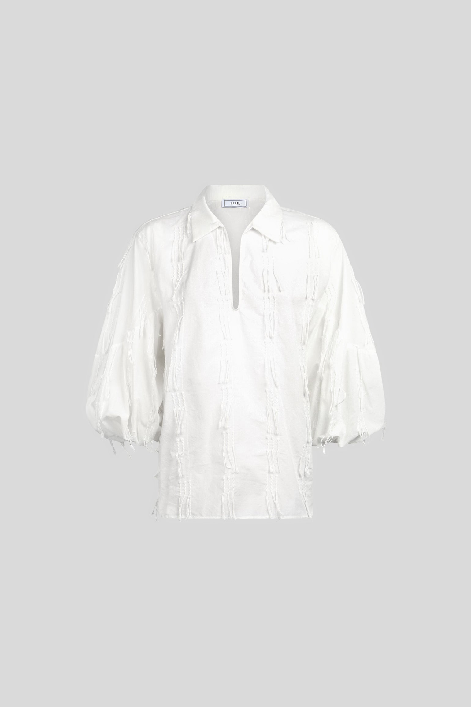 JIJIL White Blouse with Embroideries