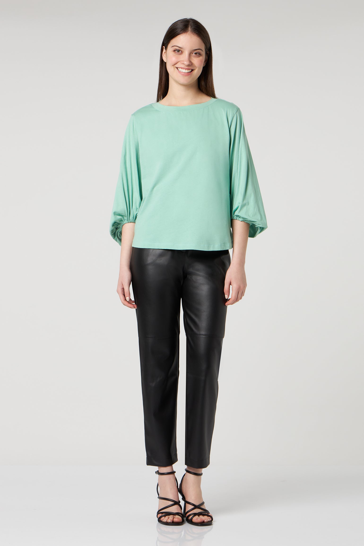 JIJIL Anise Puff Sleeve T-Shirt