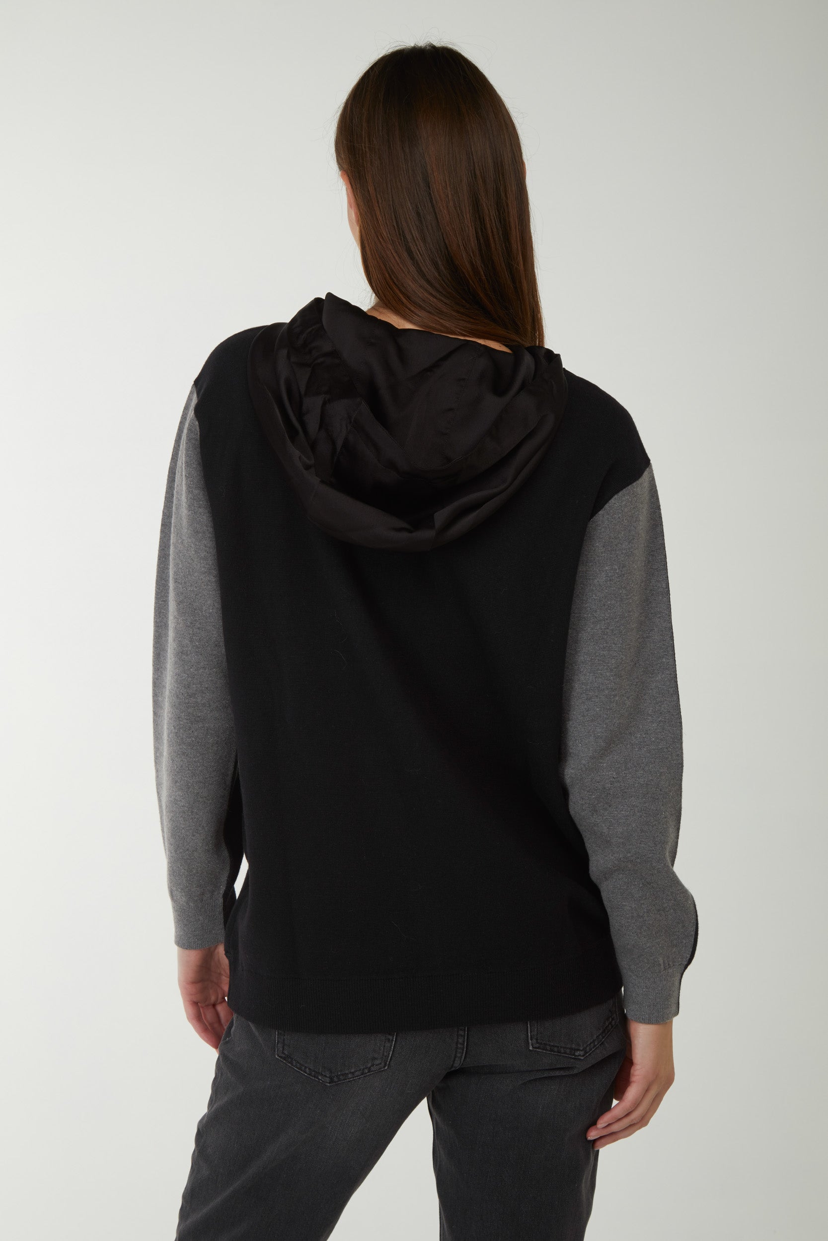 MY TWIN TWINSET Giubbino Nero con Cappuccio