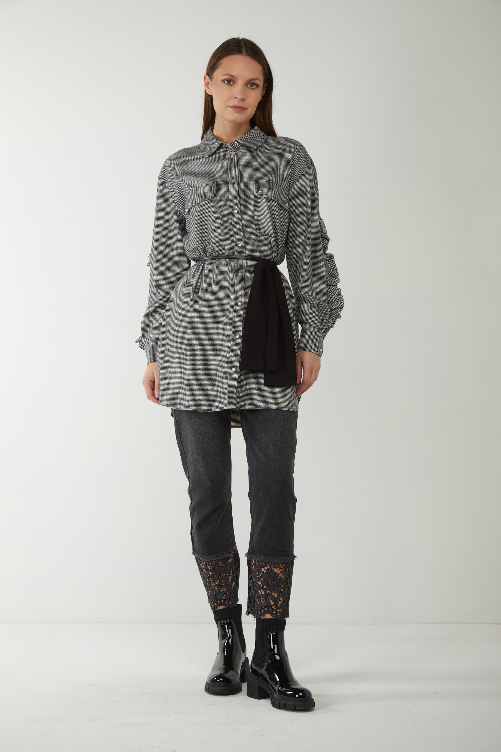 MY TWIN TWINSET Camicia Pied De Poule