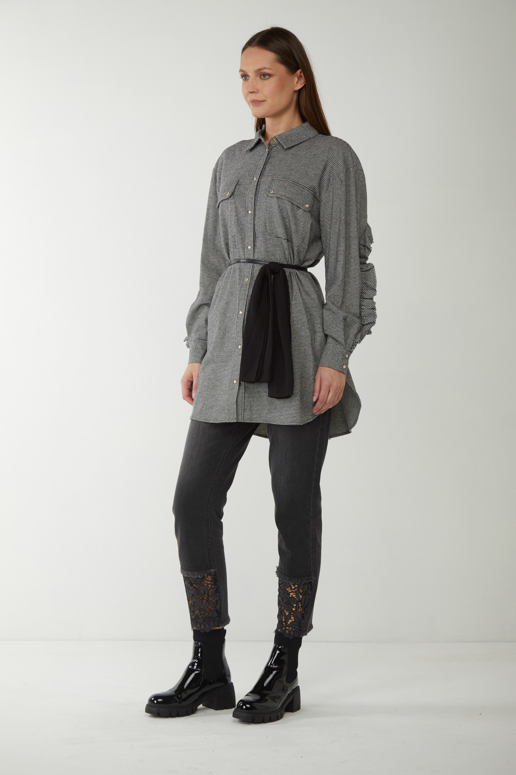 MY TWIN TWINSET Camicia Pied De Poule