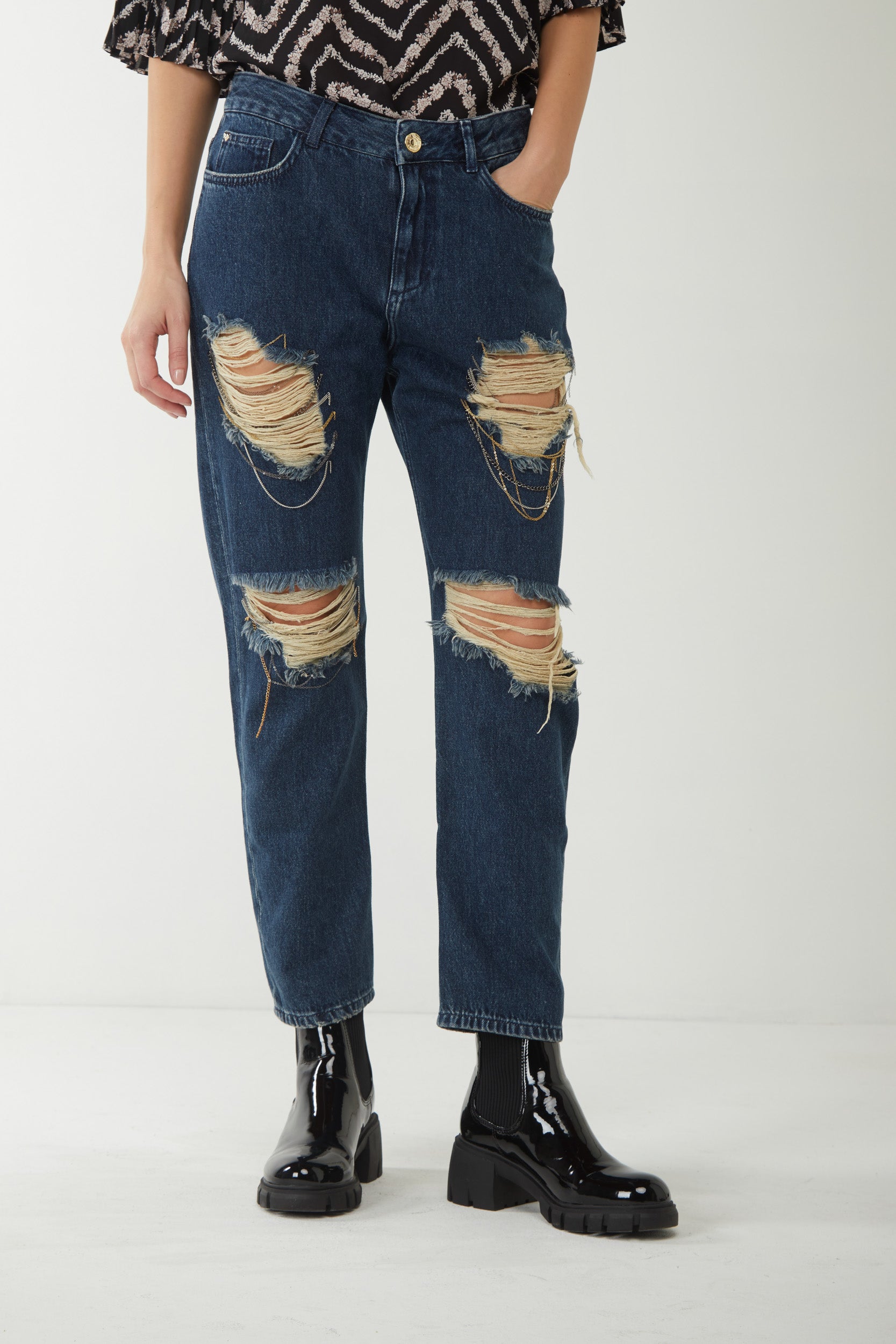 MY TWIN TWINSET Jeans Girlfriend Blu