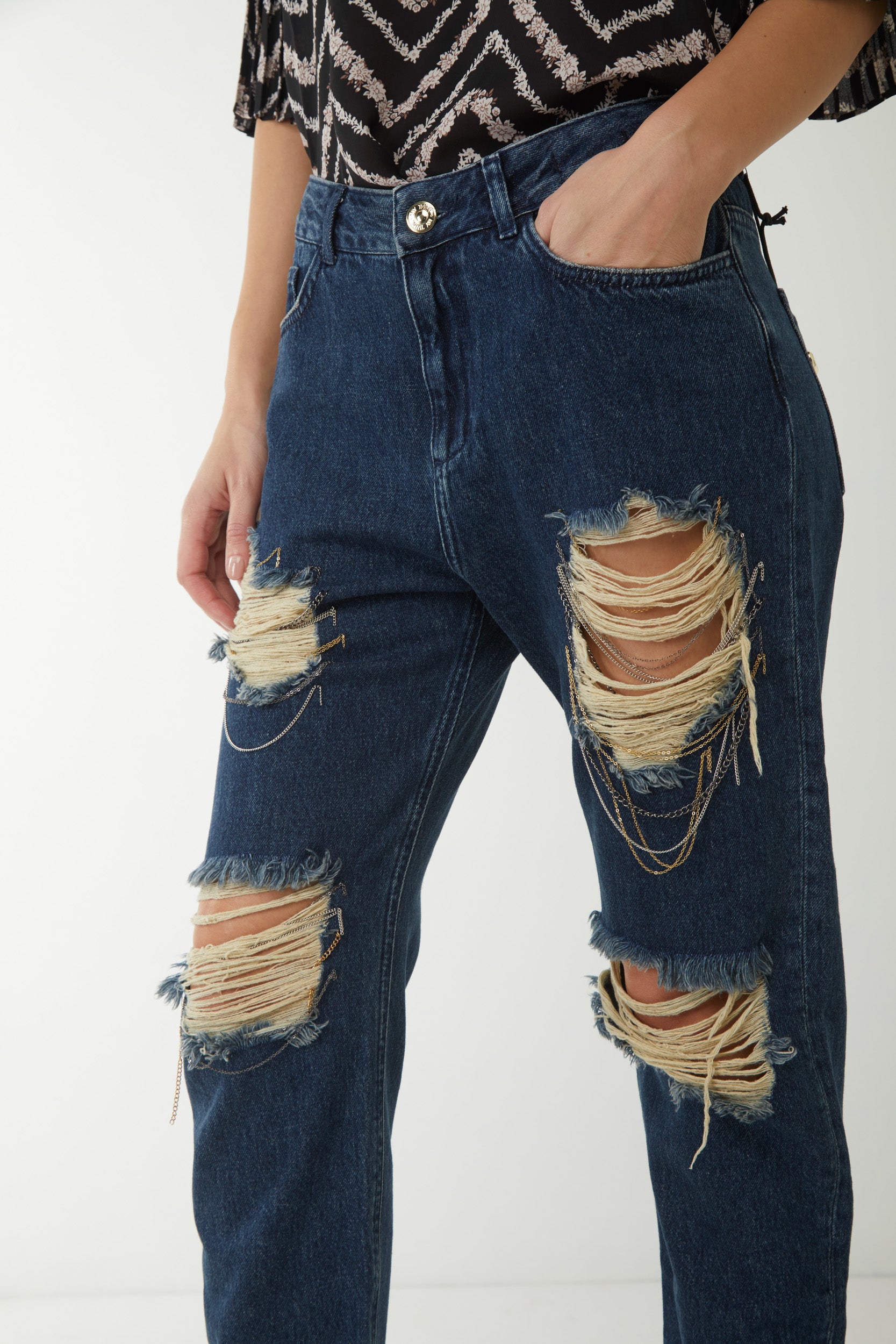 MY TWIN TWINSET Jeans Girlfriend Blu