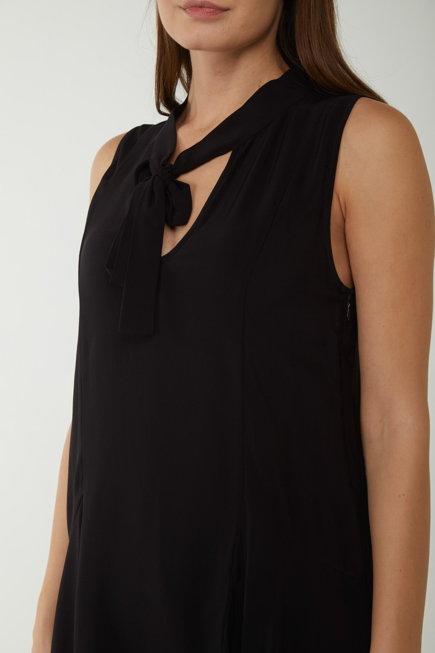 TWINSET Georgette top with bow collar