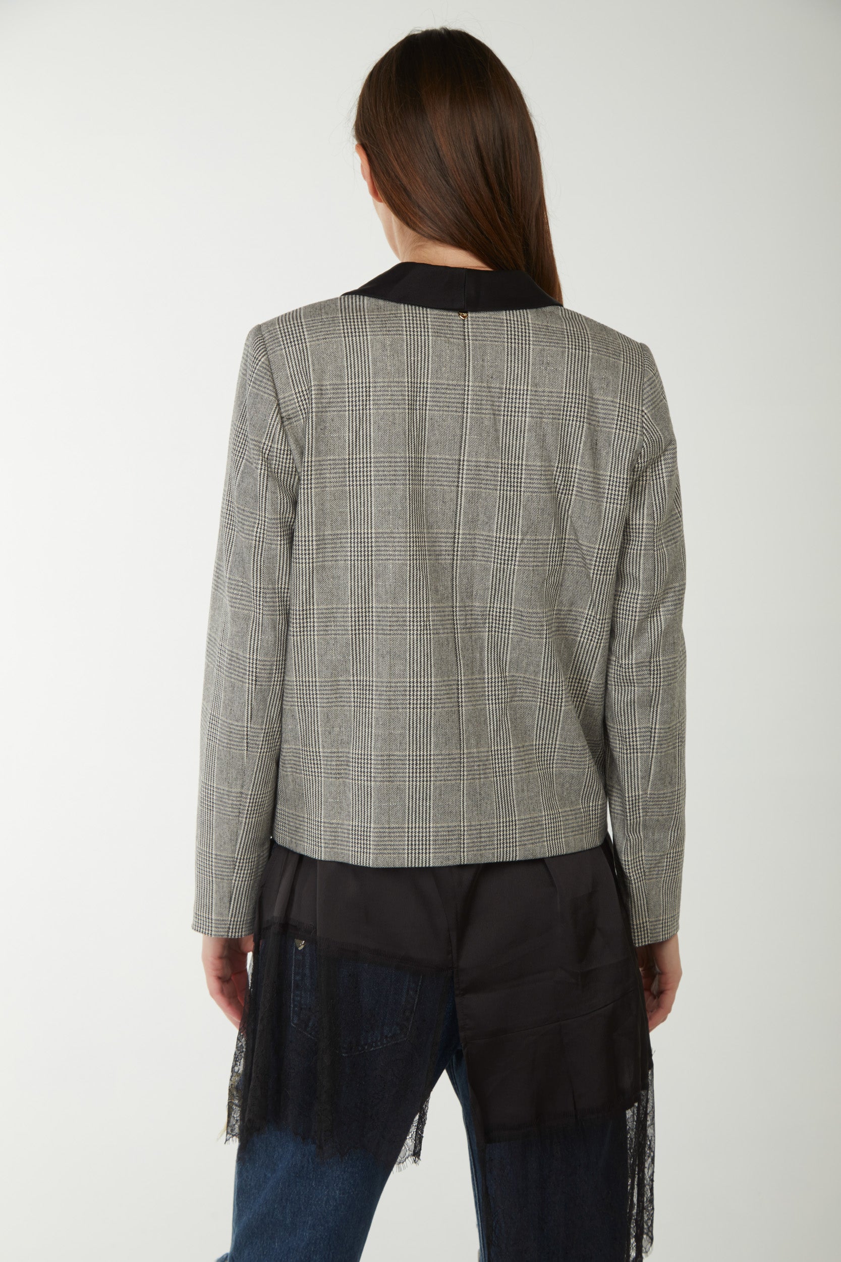 TWINSET Blazer Monopetto Principe di Galles