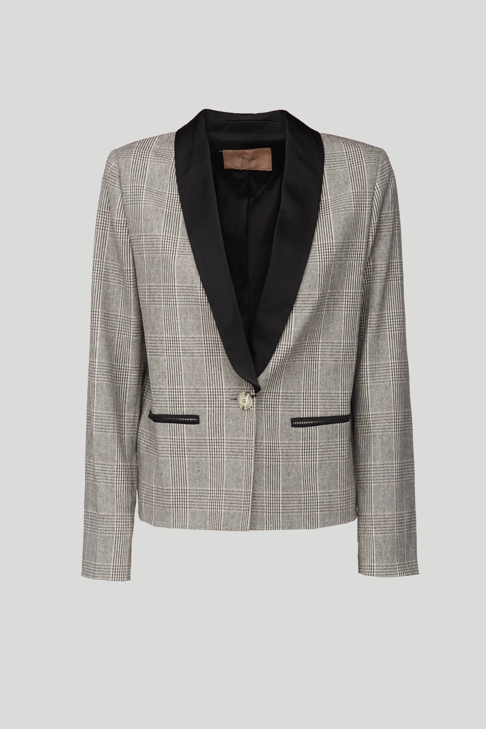 TWINSET Blazer Monopetto Principe di Galles