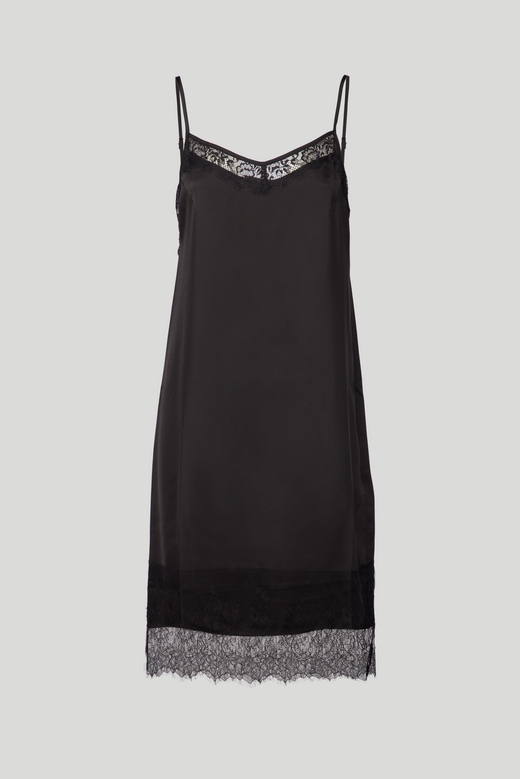 MY TWIN TWINSET Black Slip Dress