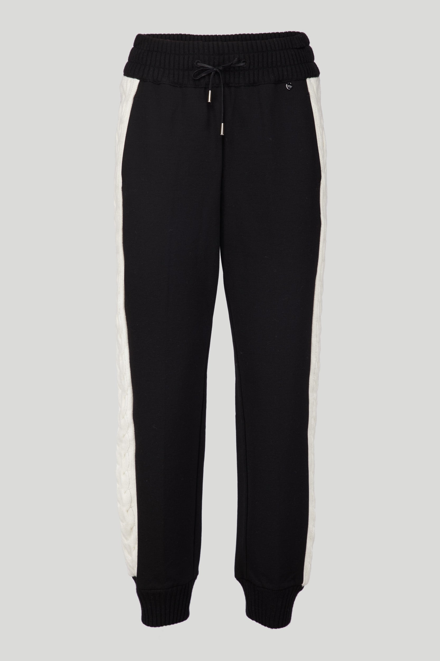 TWINSET Pantaloni Jogging con Intarsio in Maglia Loverlock