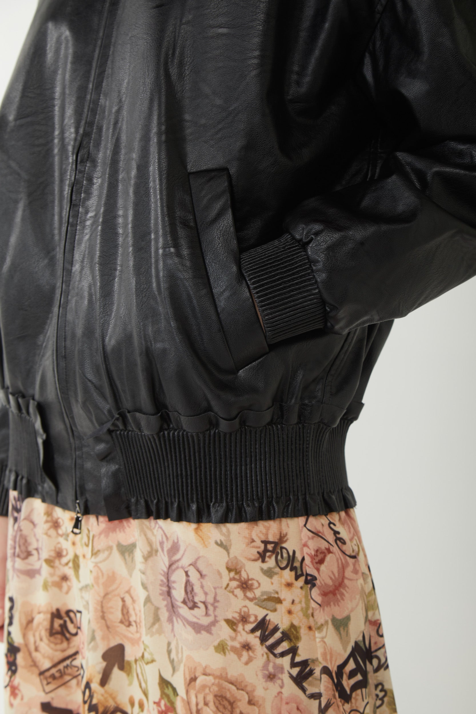 TWINSET Giubbino in Ecopelle Nero