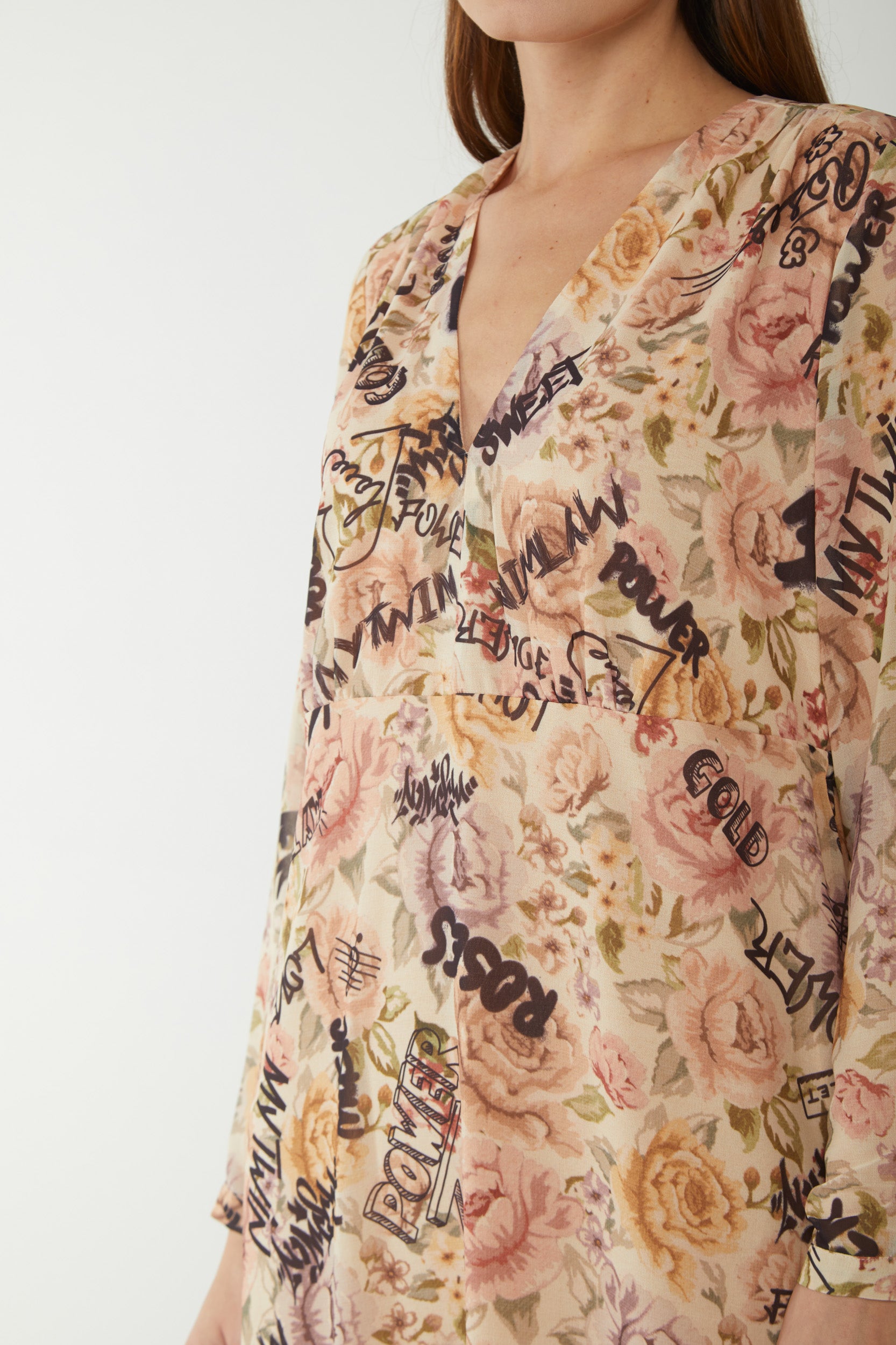 TWINSET Beige Patterned Dress