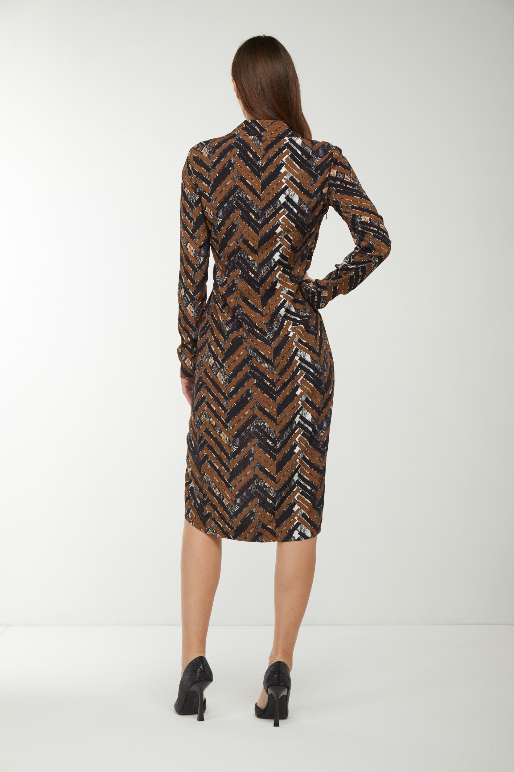 PINKO Dress with Reptile Effect Print