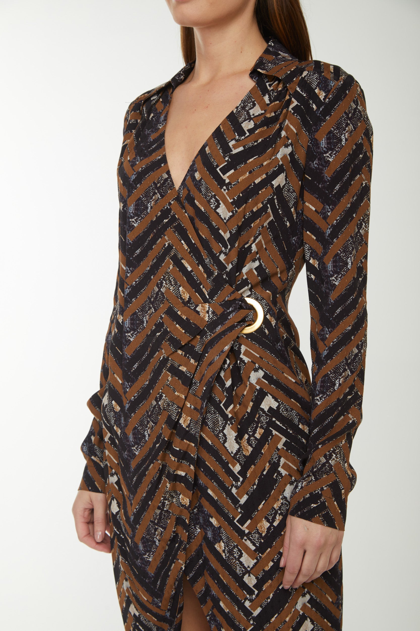 PINKO Dress with Reptile Effect Print