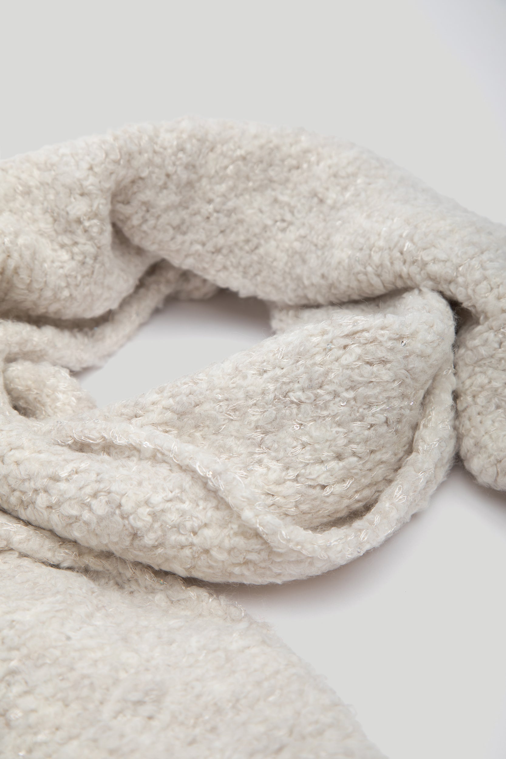 LIU JO White Knit Scarf