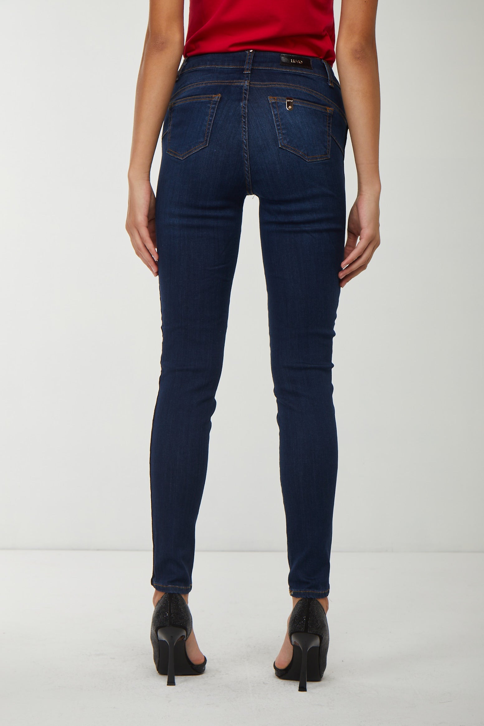 LIU JO Jeans con Riga Strass