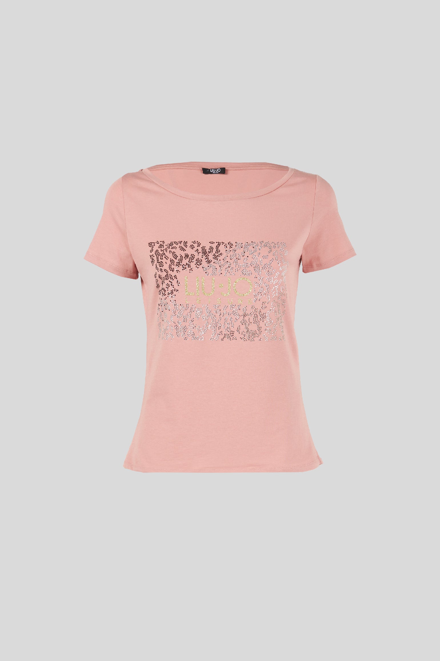 LIU JO T-shirt Rosa con Strass