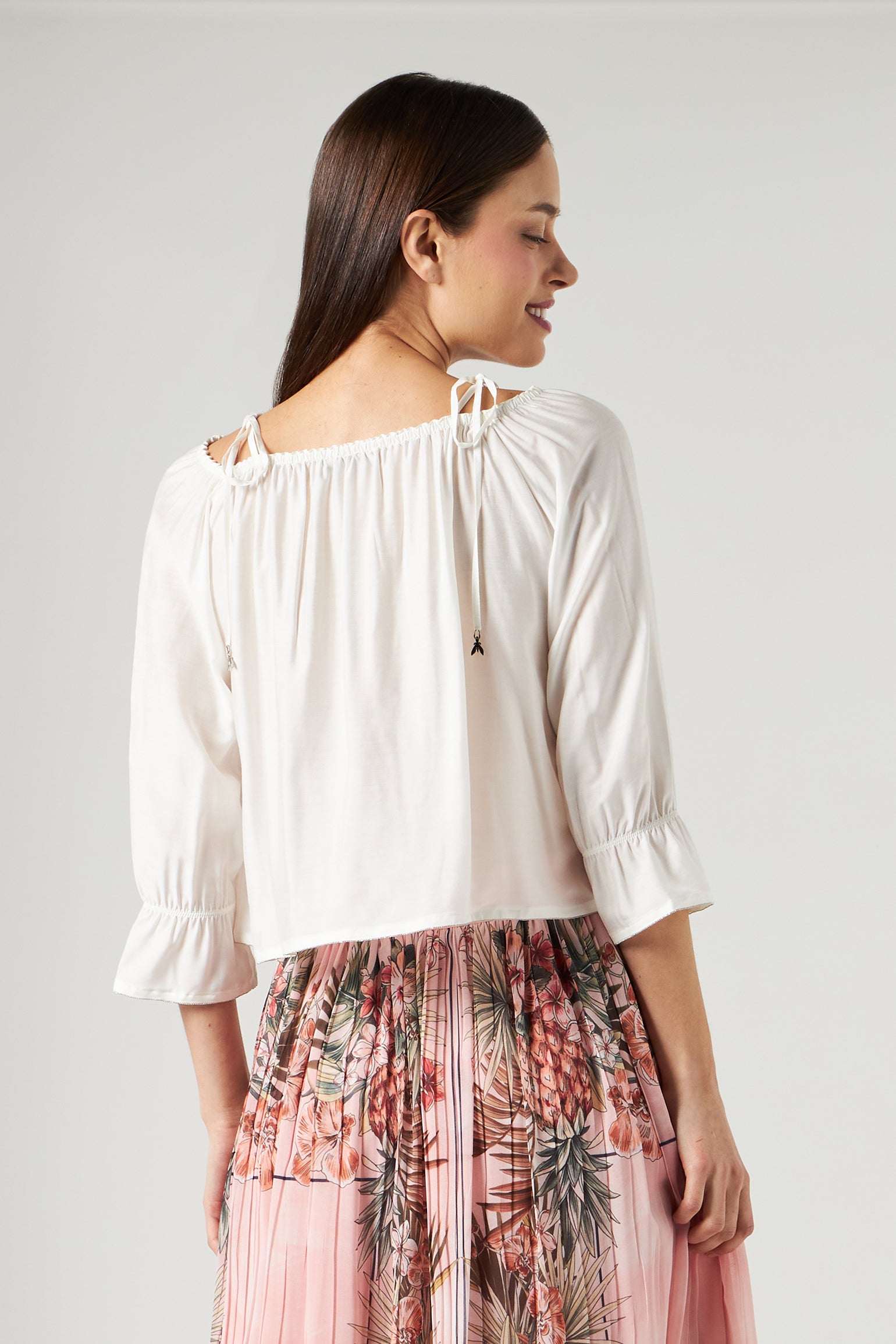 Curled T-shirt Patrizia Pepe