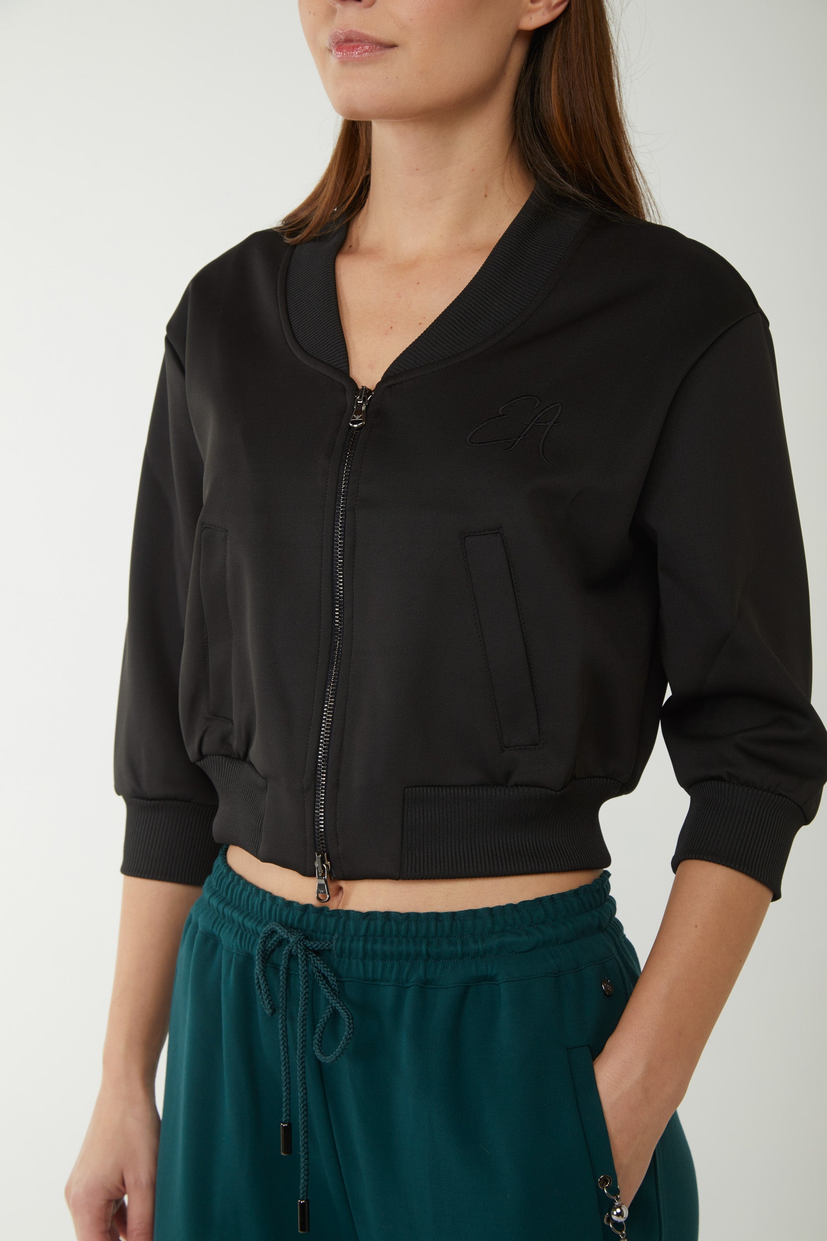 EMPORIO ARMANI Felpa con Zip Nera