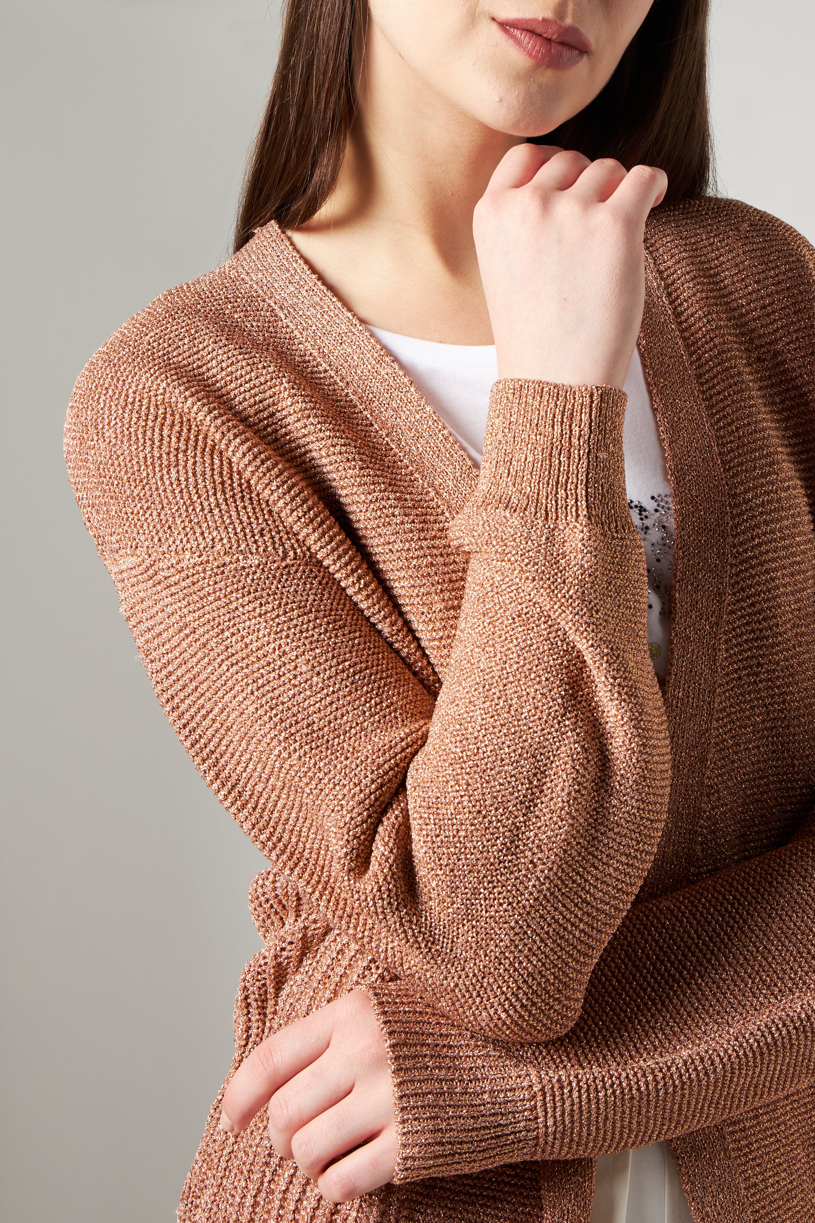 LIU JO Cardigan in Maglia Lurex