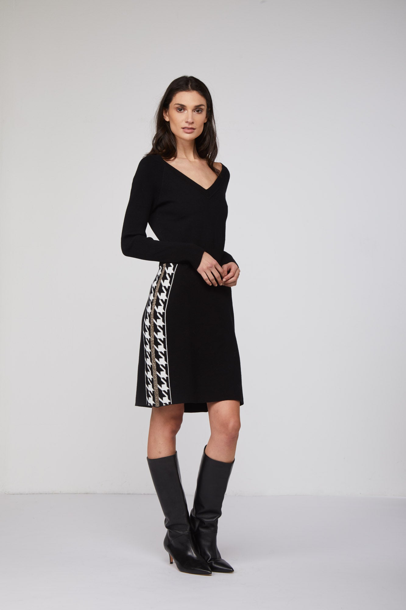 MY TWIN TWINSET Abito a Tubo in Maglia Nero