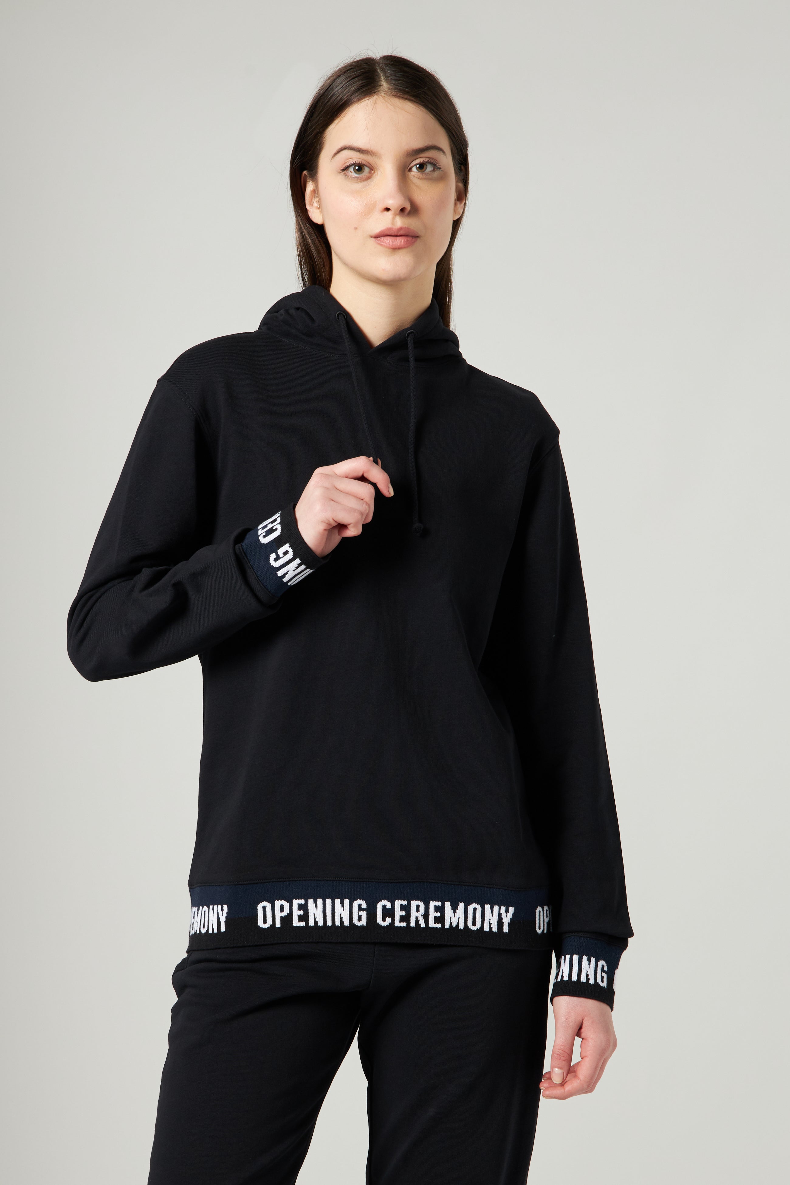 OPENING CEREMONY Felpa con Cappuccio Nera