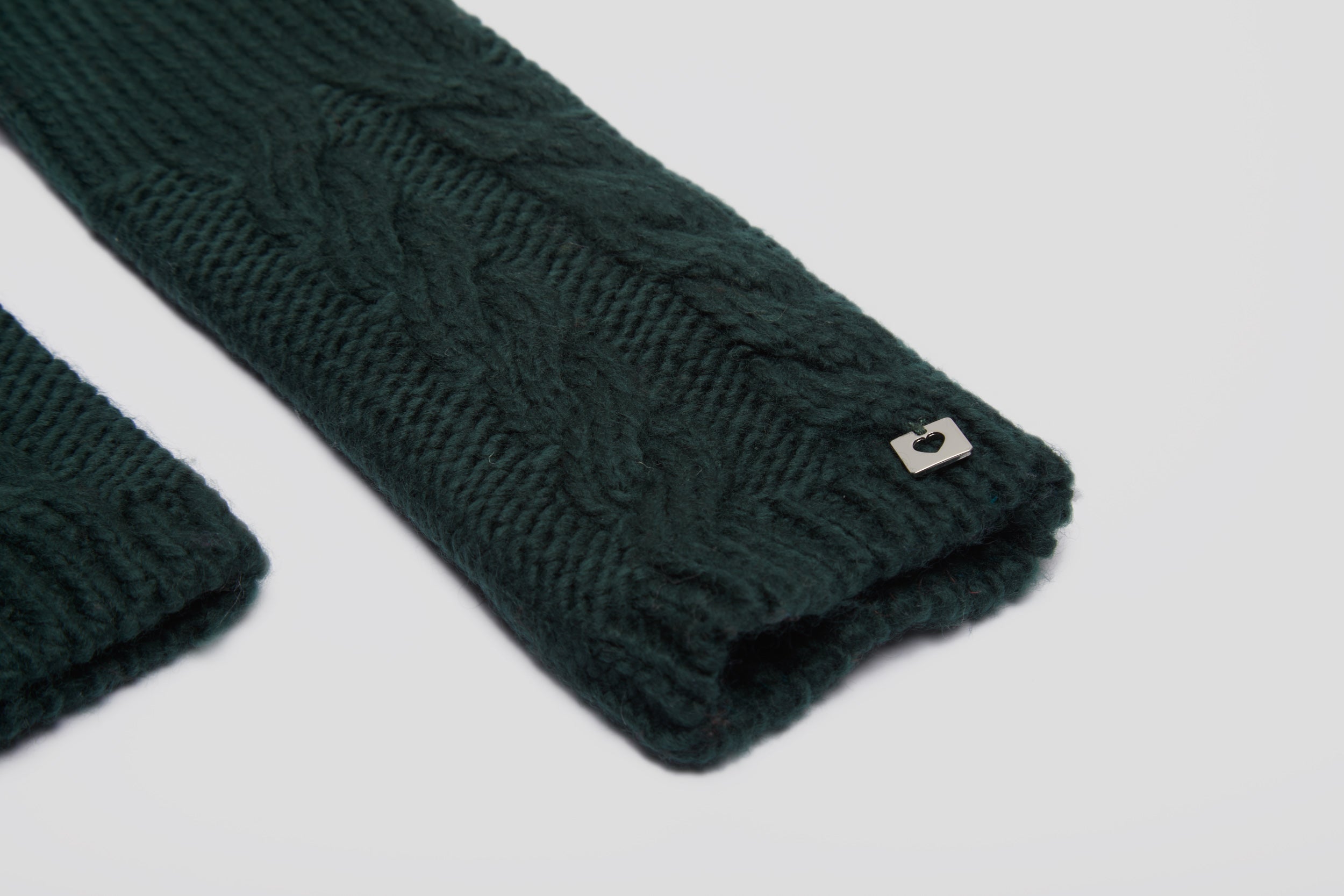 TWINSET Guanti in Maglia Verde Eucalipto