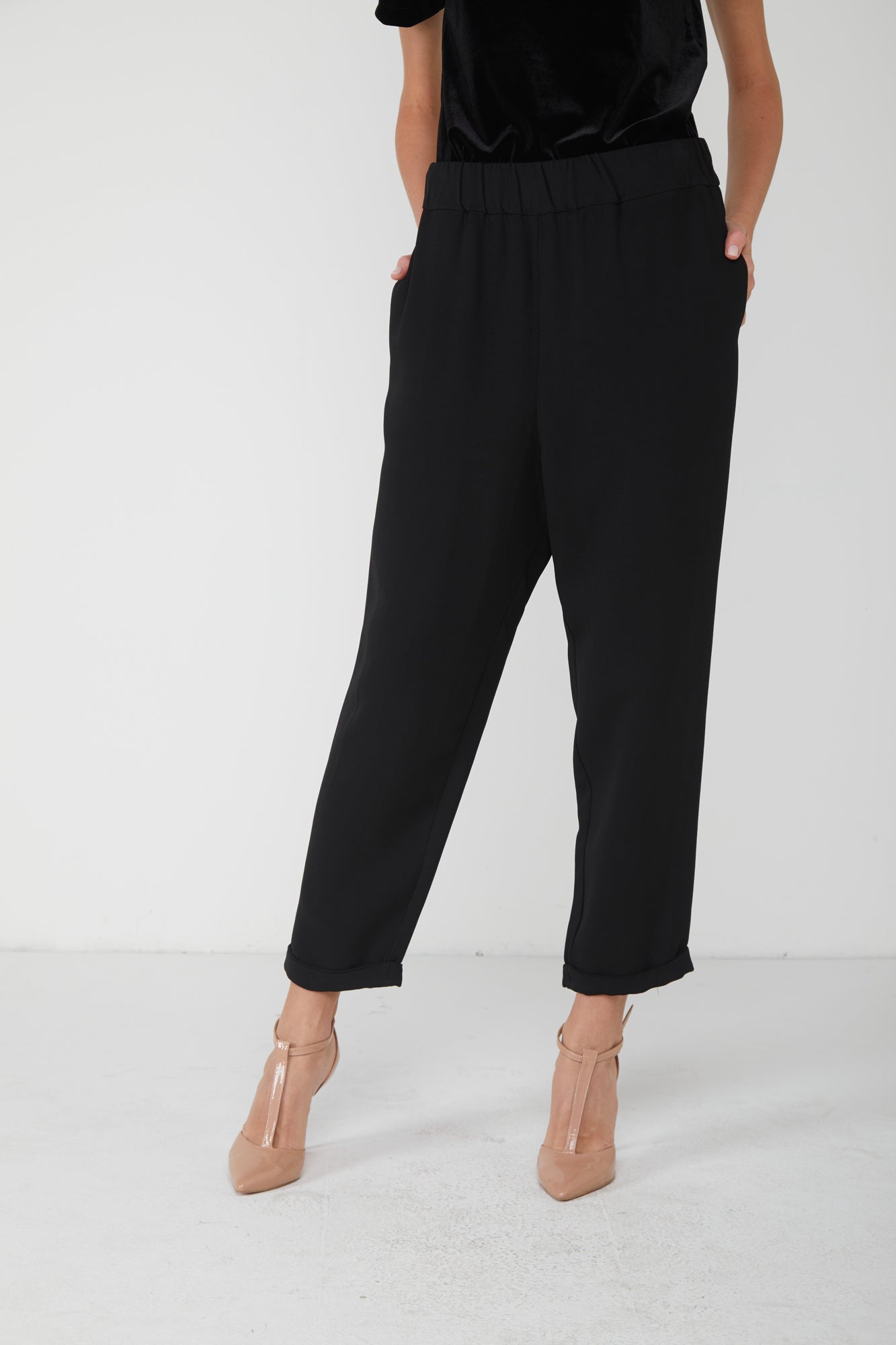 ALESSIA SANTI Pantalone Jogger Nero