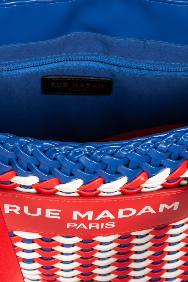 RUE MADAM Borsa Intrecciata Multicolor