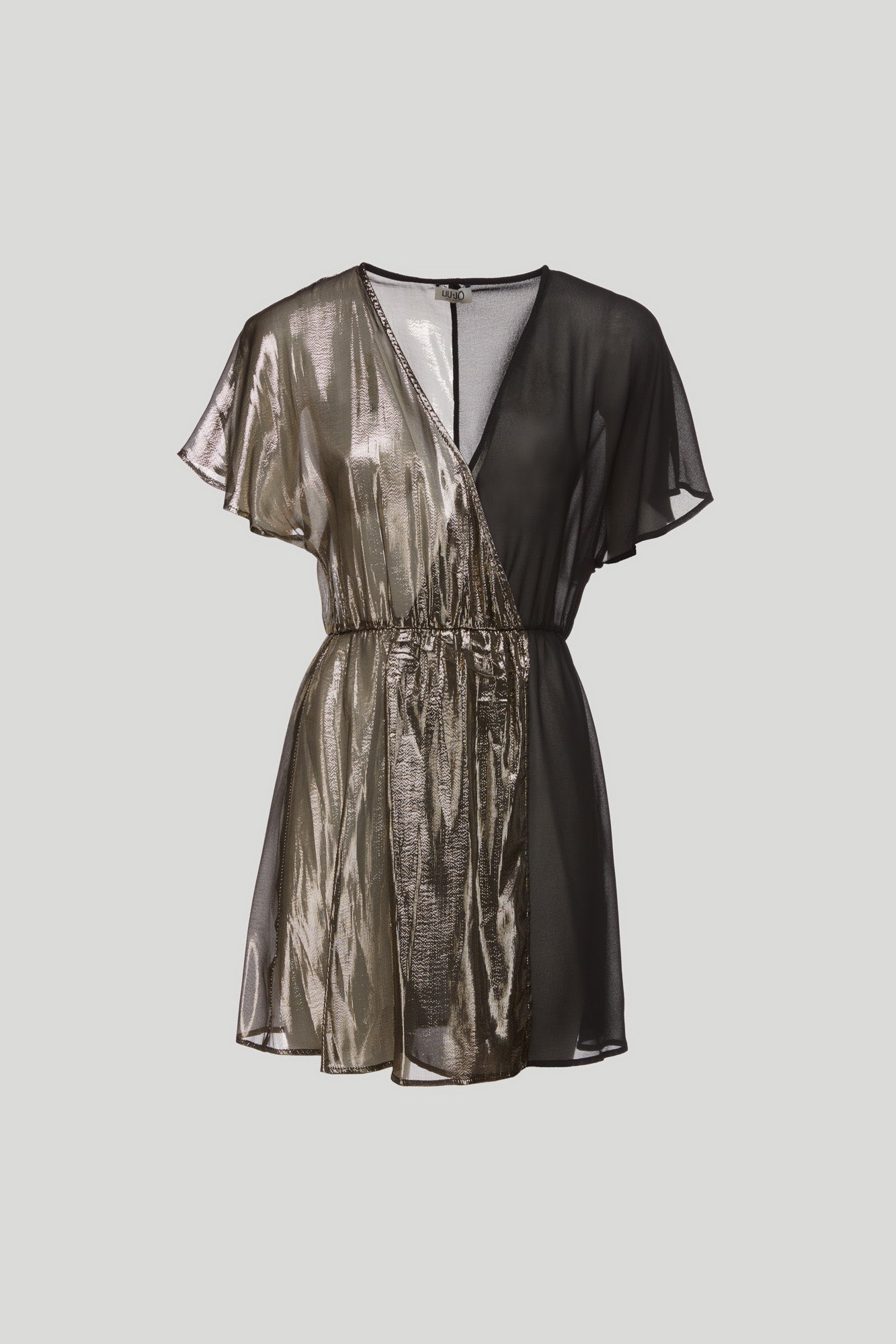 Liu •jo Female Short dress Black Size 2 Silk, Polyamide, Polyester