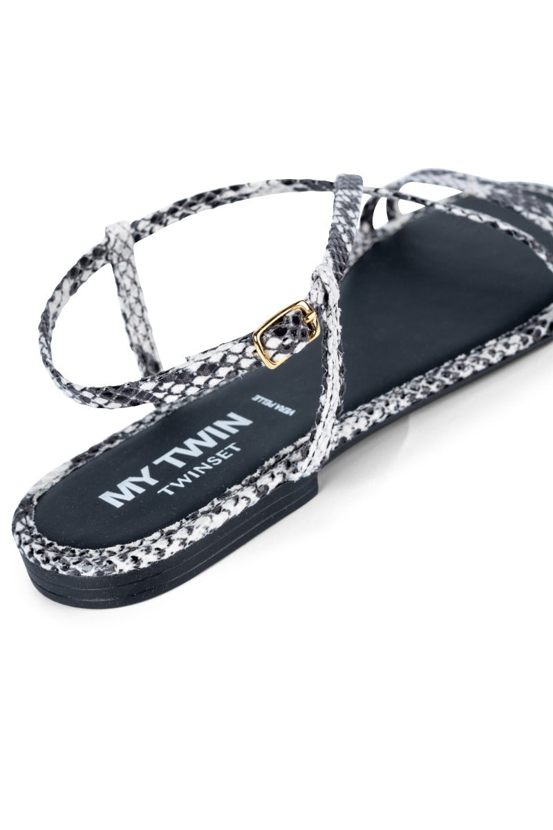 My Twin Python Print Low Sandal