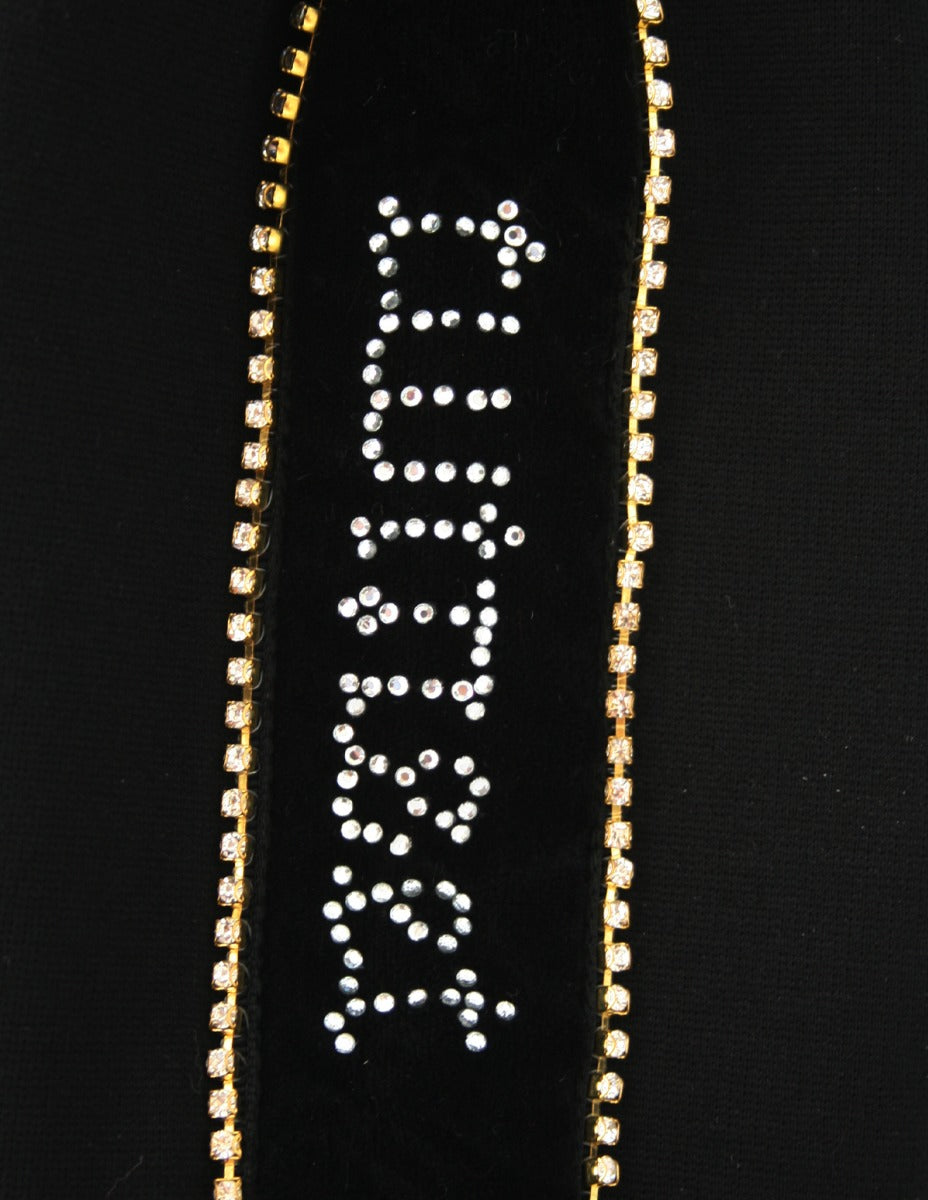 TWINSET GIRL Leggings con Strass Nero