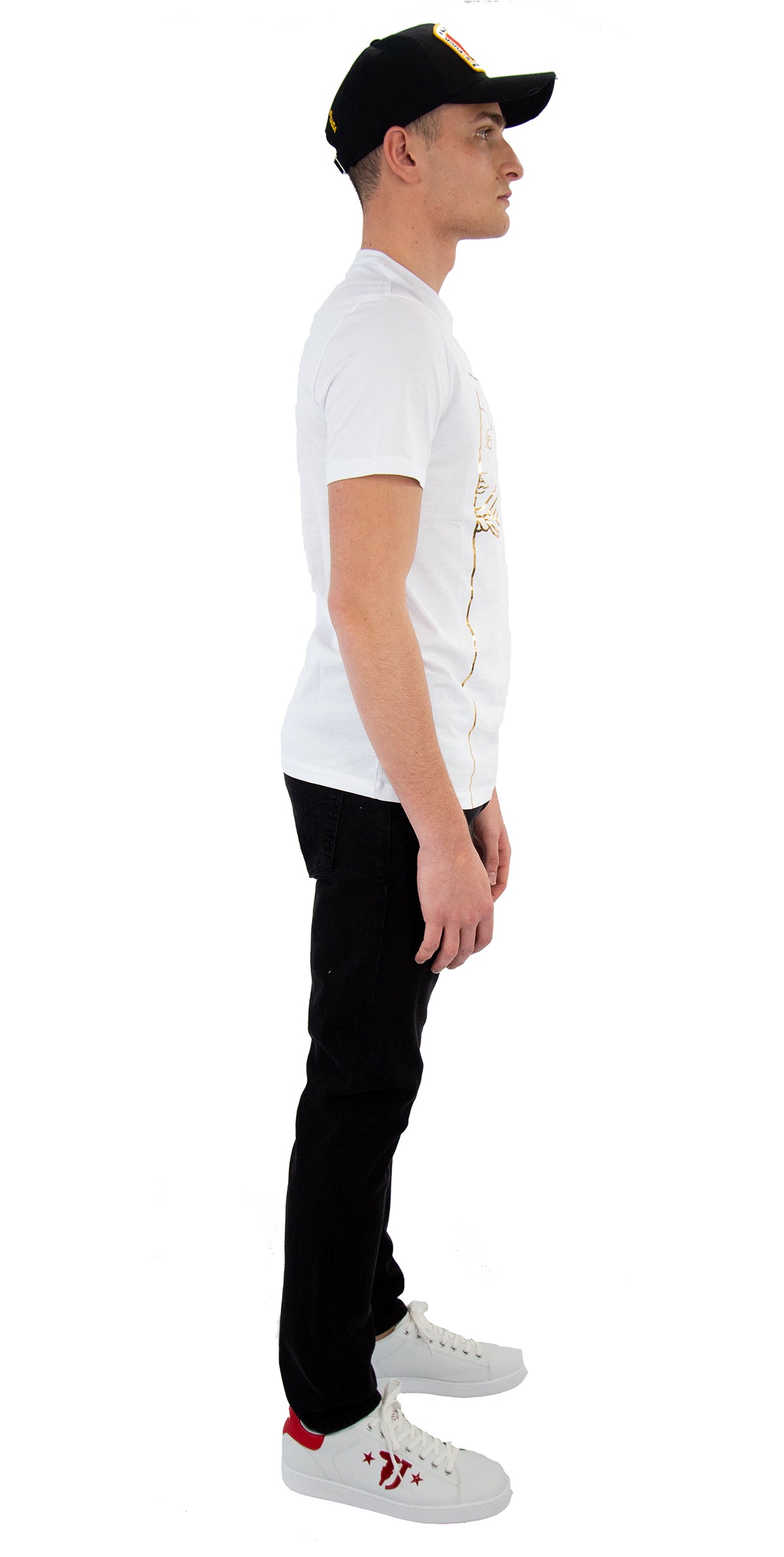 Trussardi Jeans blue printed sneakers