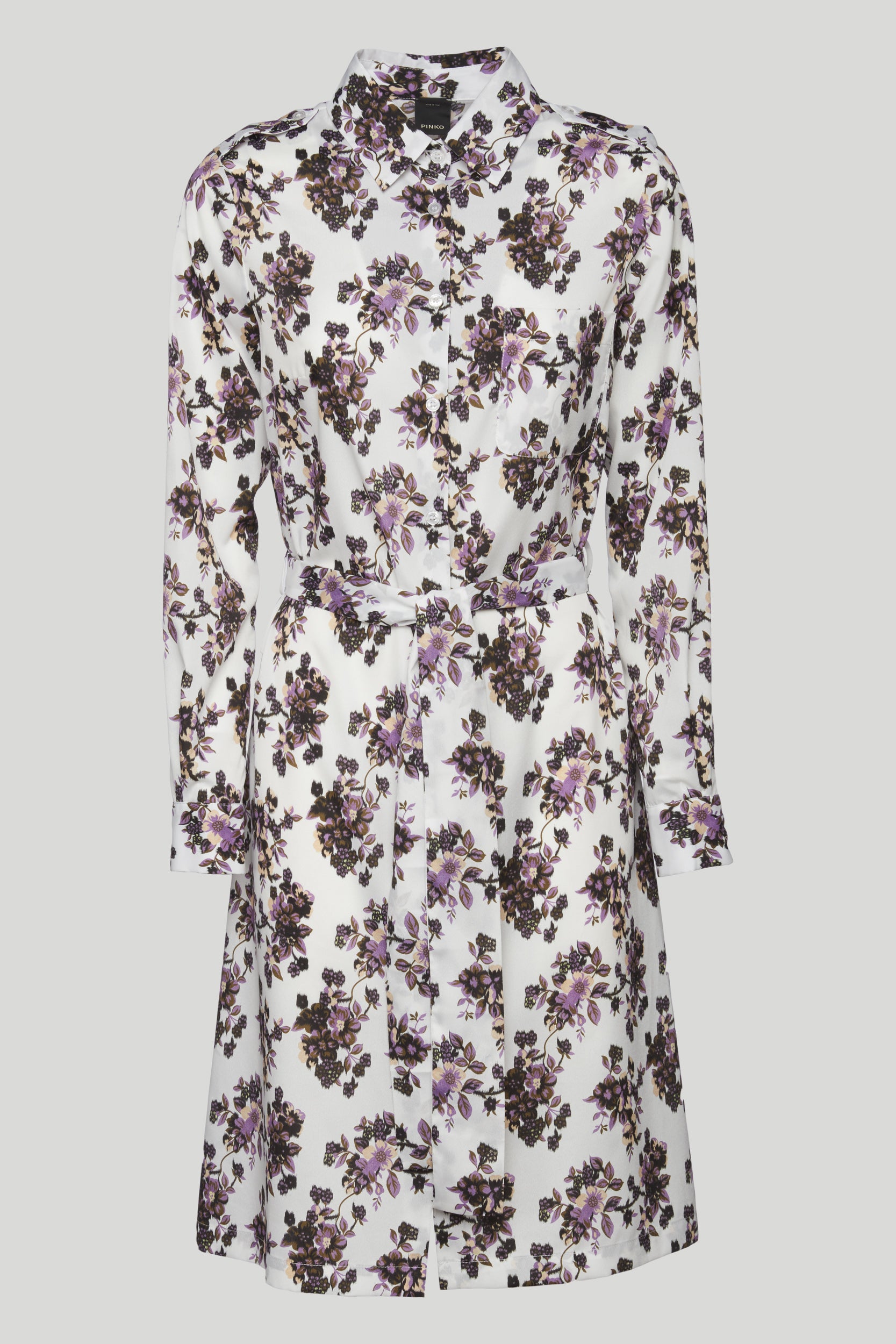 PINKO Flowered Chemisier Dress