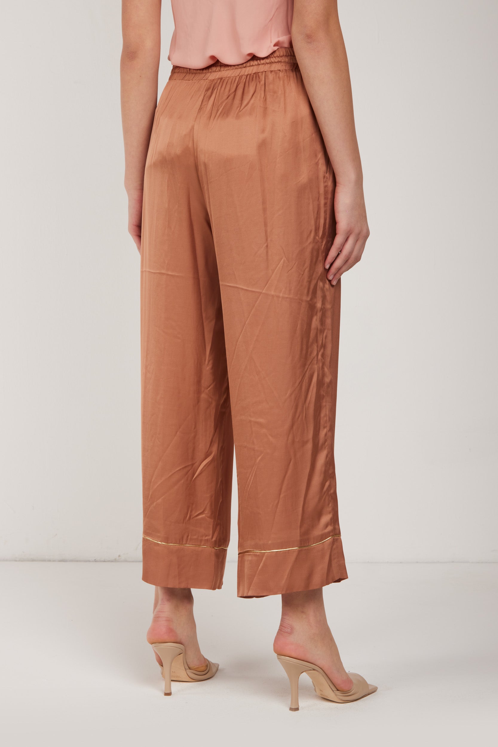 LIU-JO Pantalone Raso Ruggine