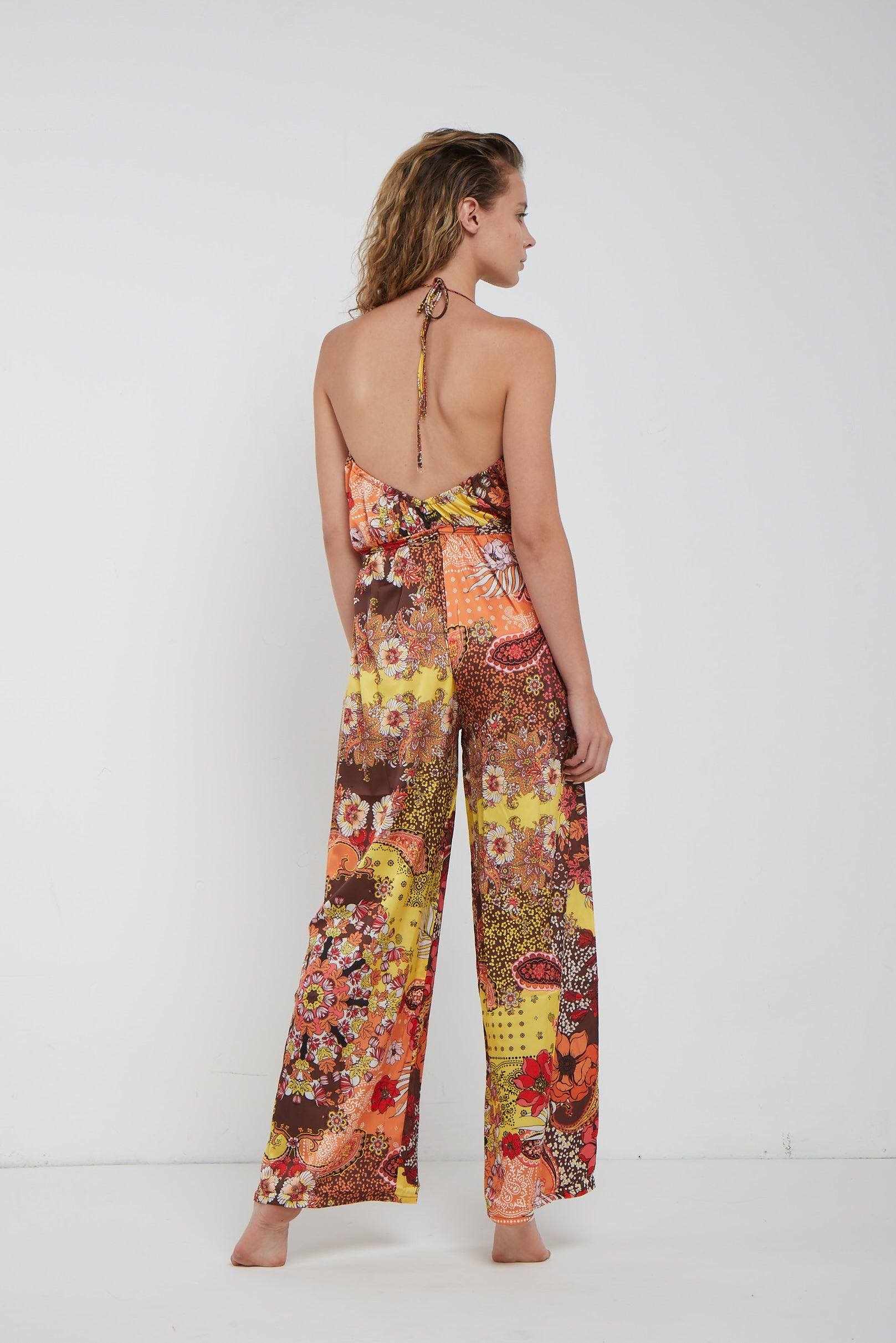 F ** K Floral Long Jumpsuit
