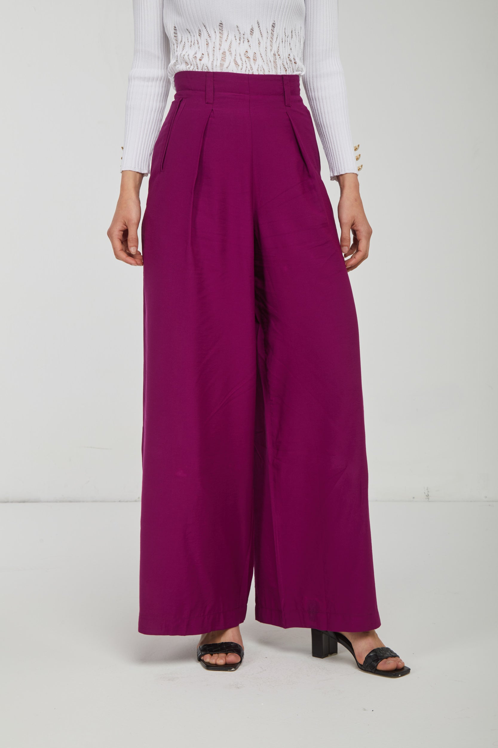 OTTOD'AME Palazzo Orchidea trousers