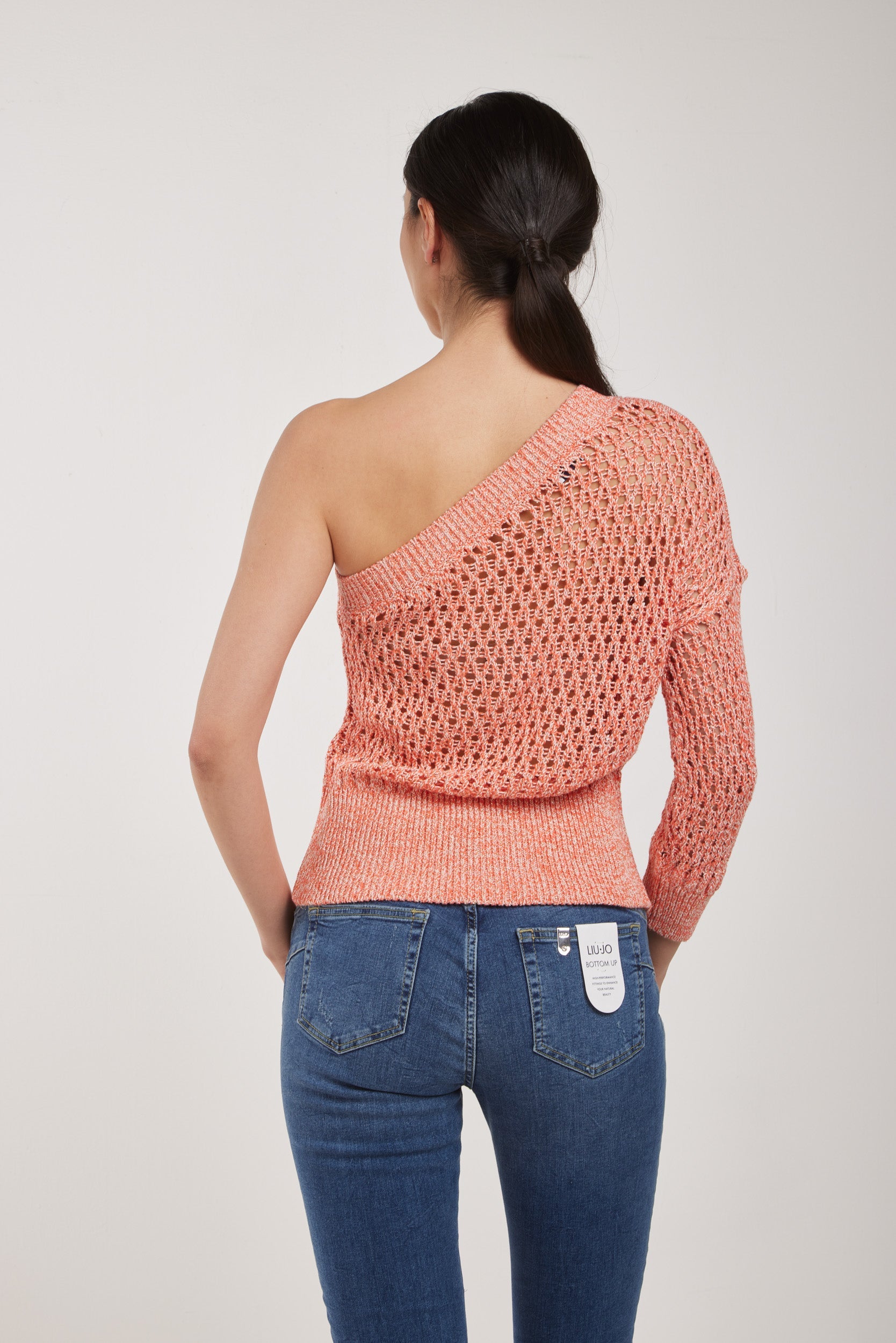 LIU-JO Maglia Monospalla Fishnet