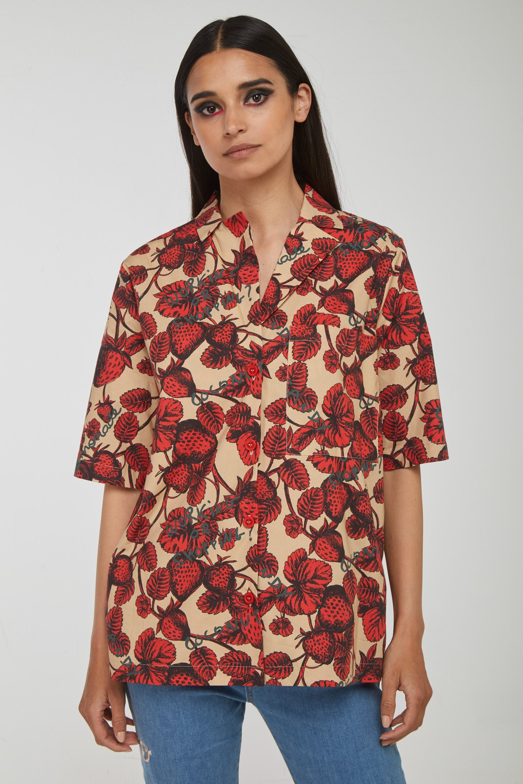 OTTOD'AME Camicia Fragole
