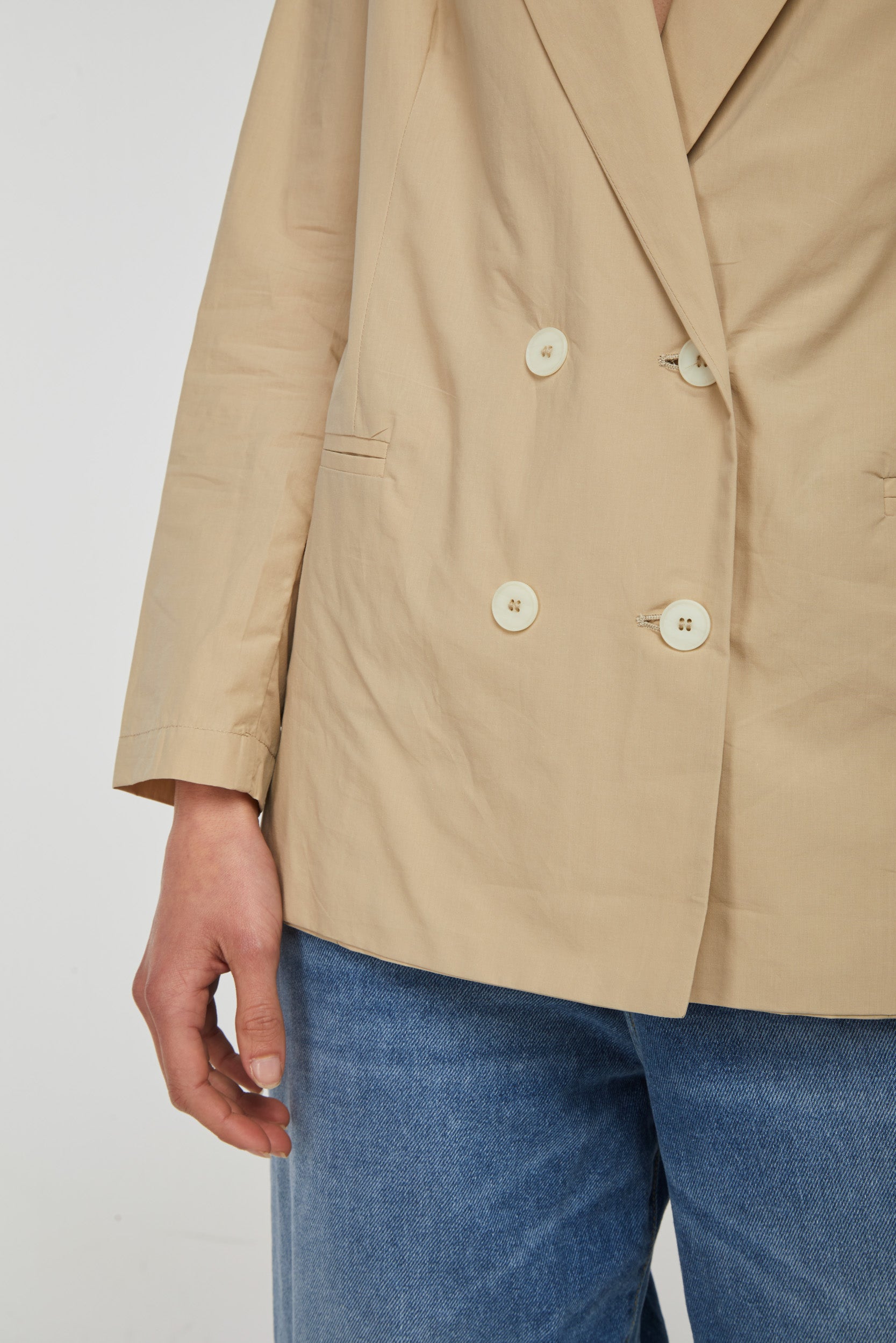 OTTOD'AME Blazer Doppiopetto Beige