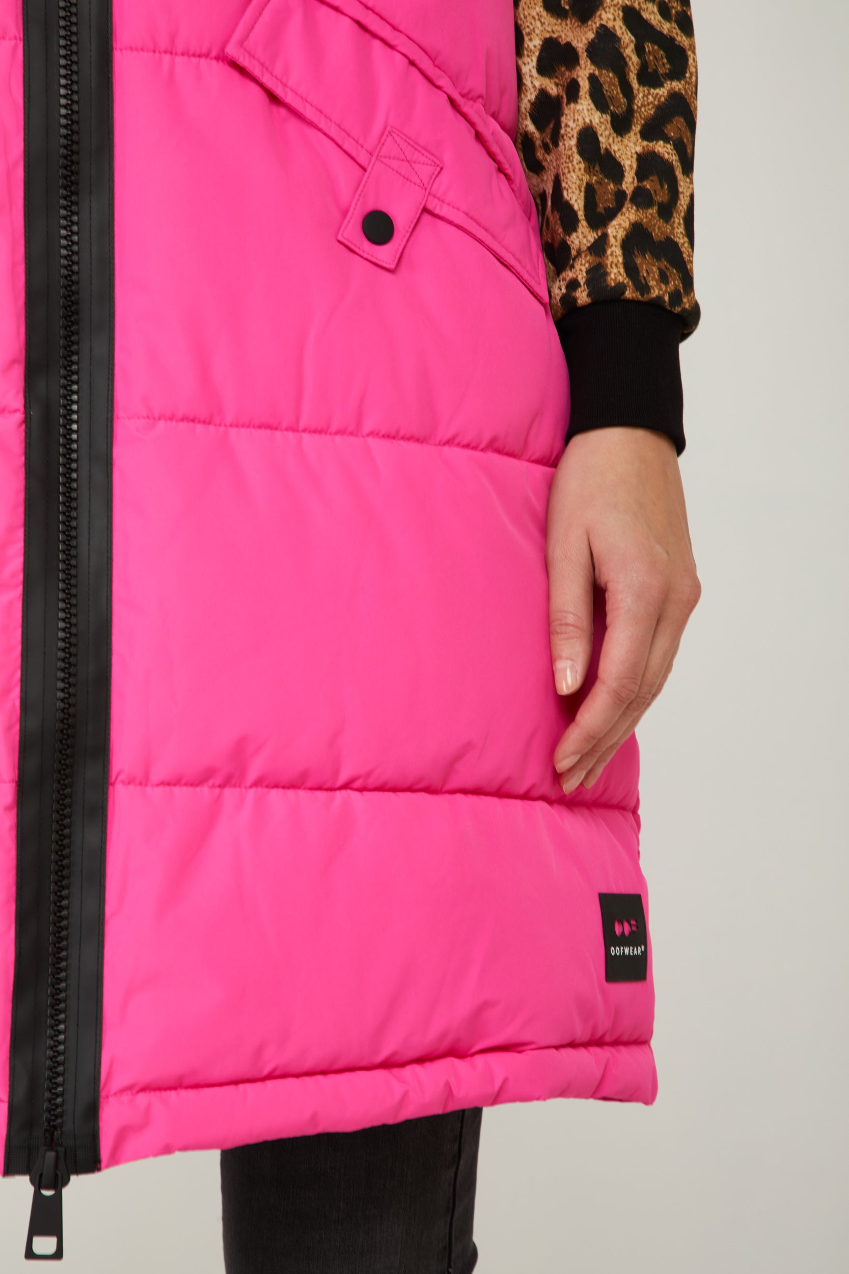 OOF WEAR Giacca in Nylon Mat Fuchsia Fluo