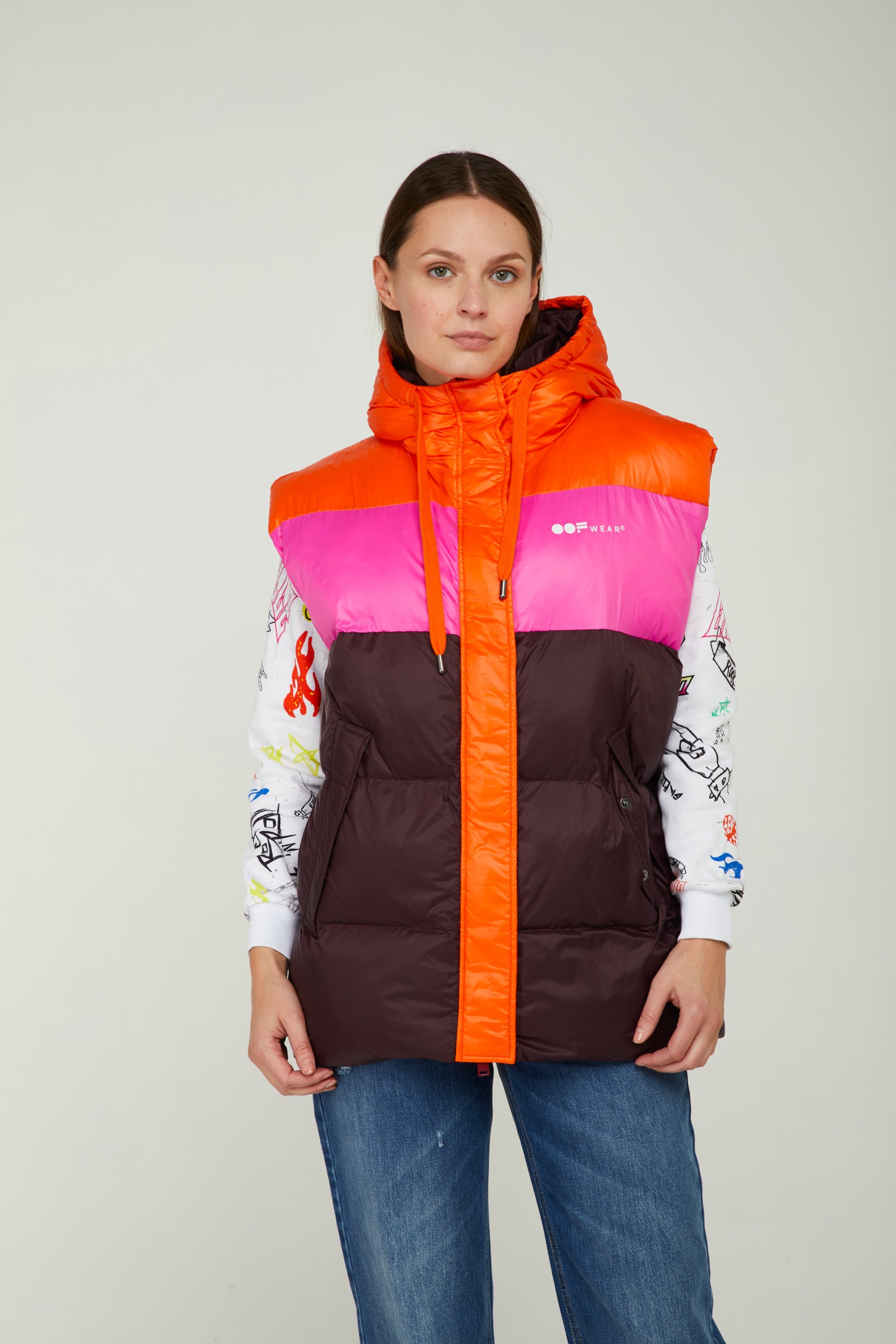 OOF WEAR Gilet in Nylon Multicolor