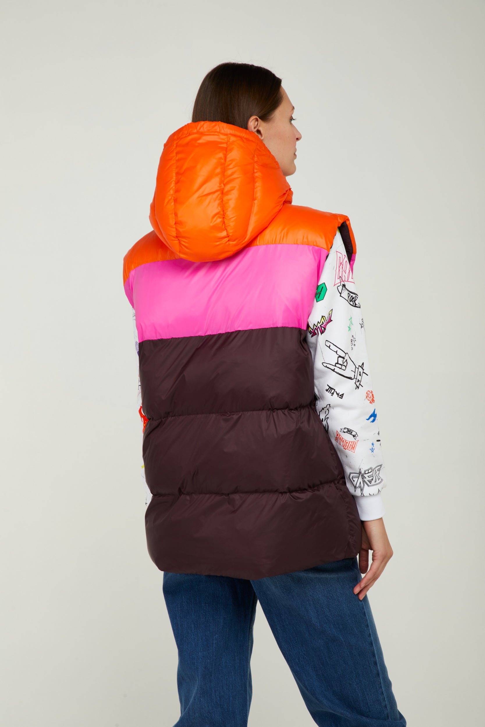 OOF WEAR Gilet in Nylon Multicolor
