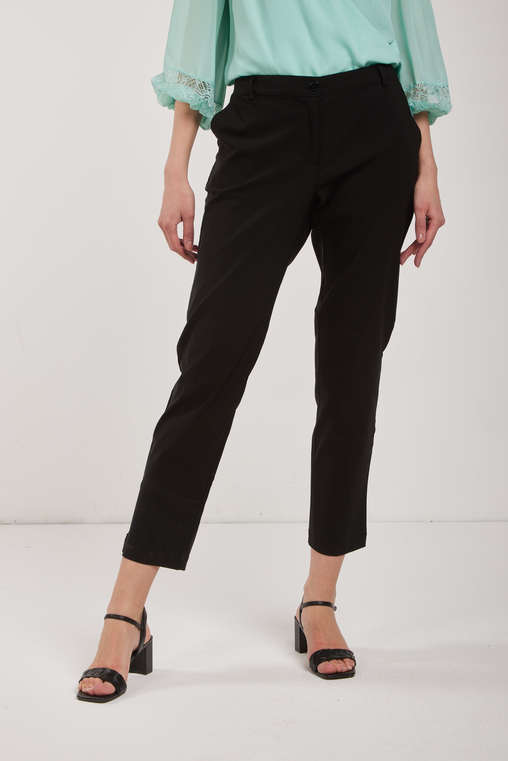 TWINSET Pantalone a Sigaretta Nero
