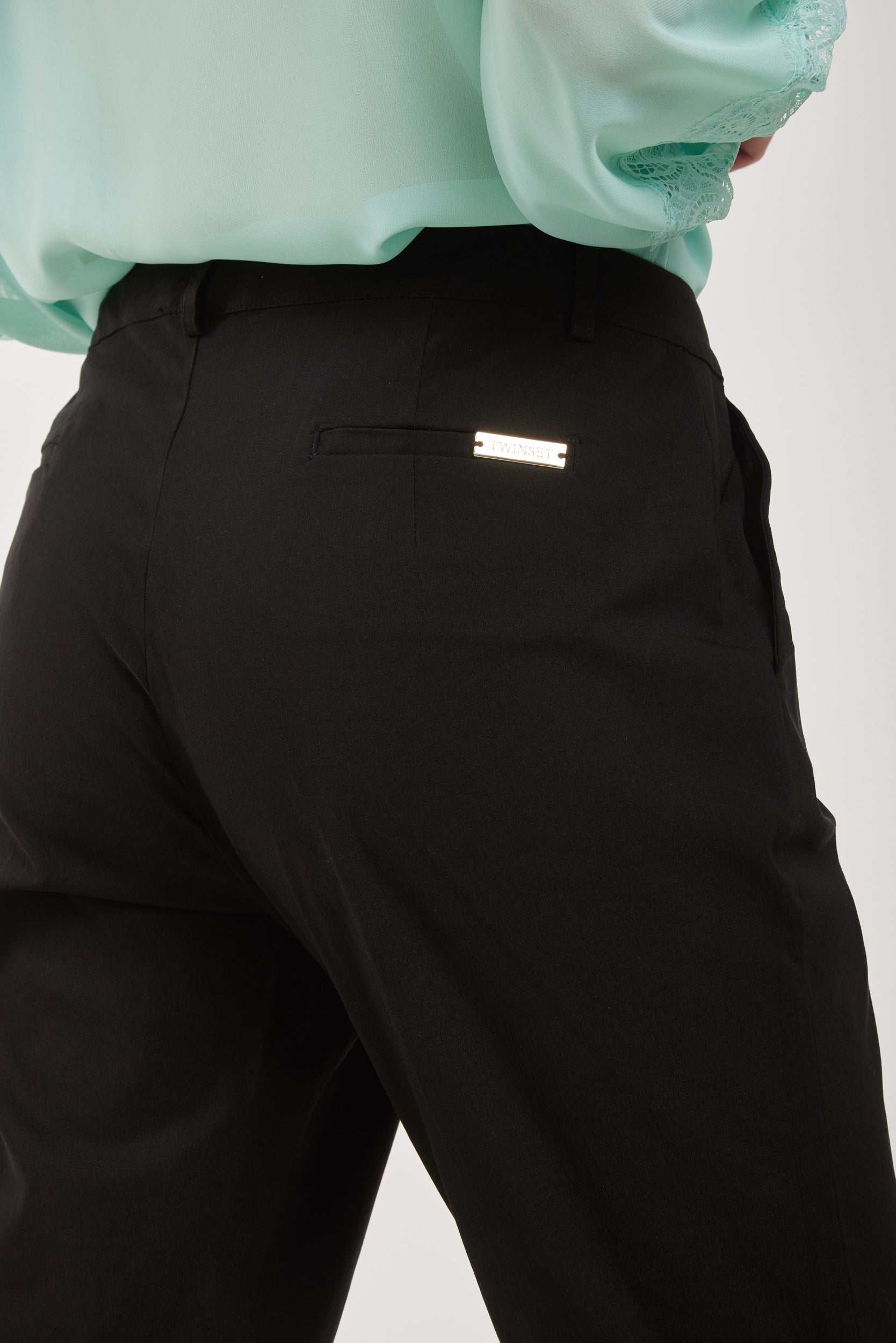 TWINSET Pantalone a Sigaretta Nero