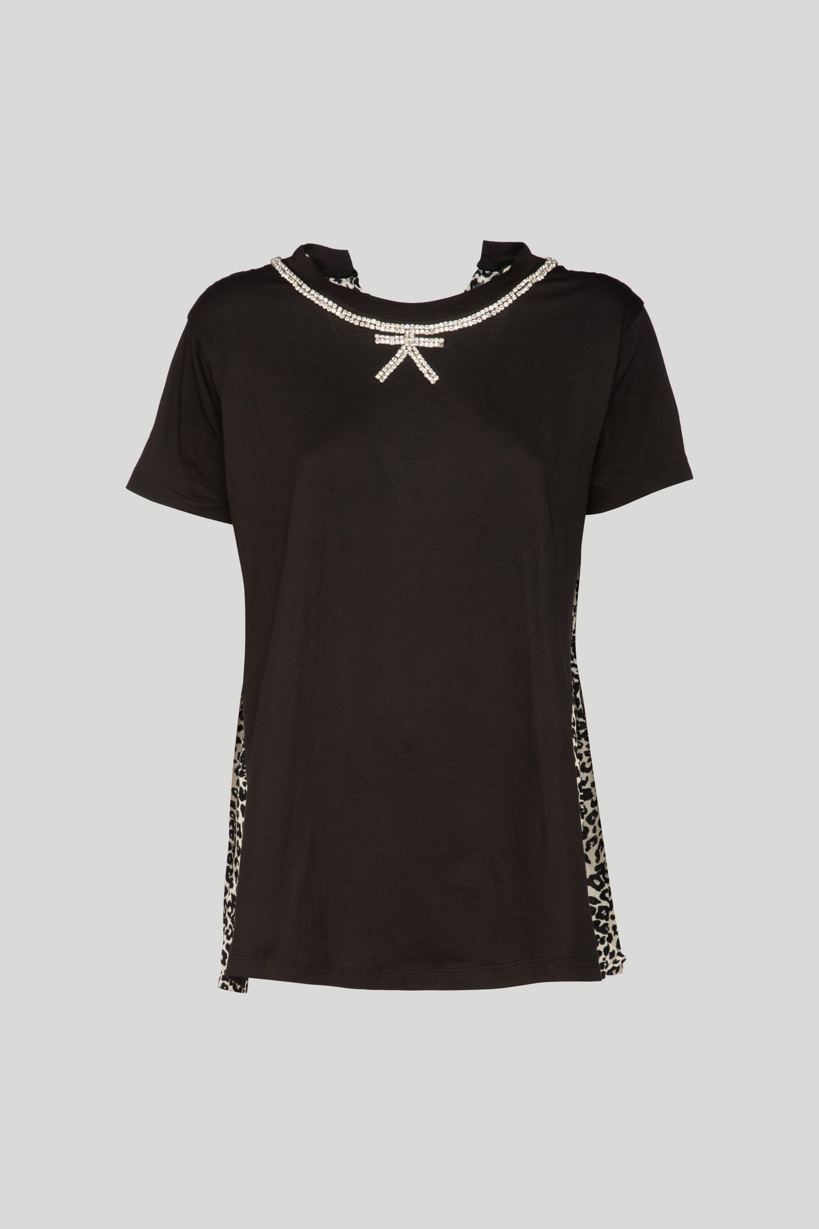 PRINCESSE LODO Maglia Leopardata con Dettaglio Fiocco