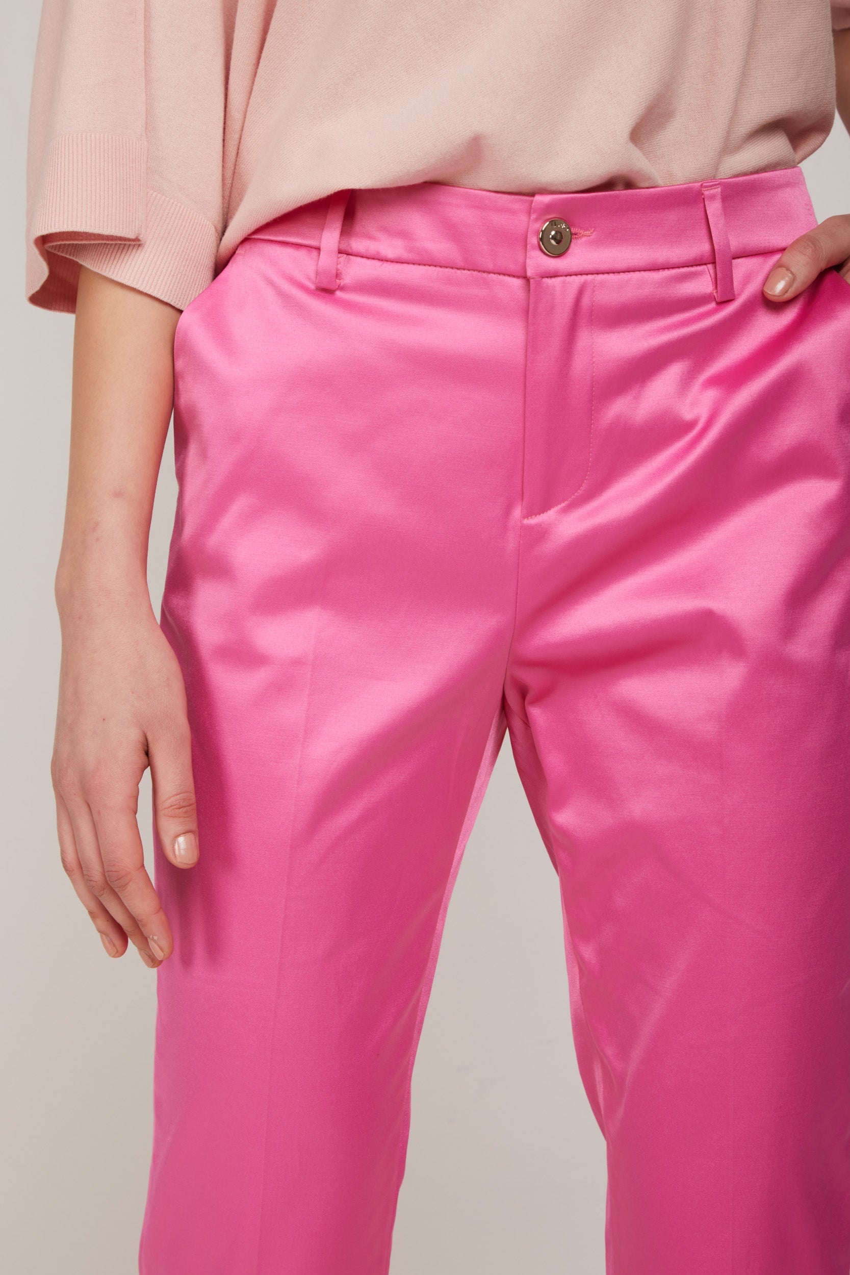 LIU-JO Pantalone Raso Fuxia