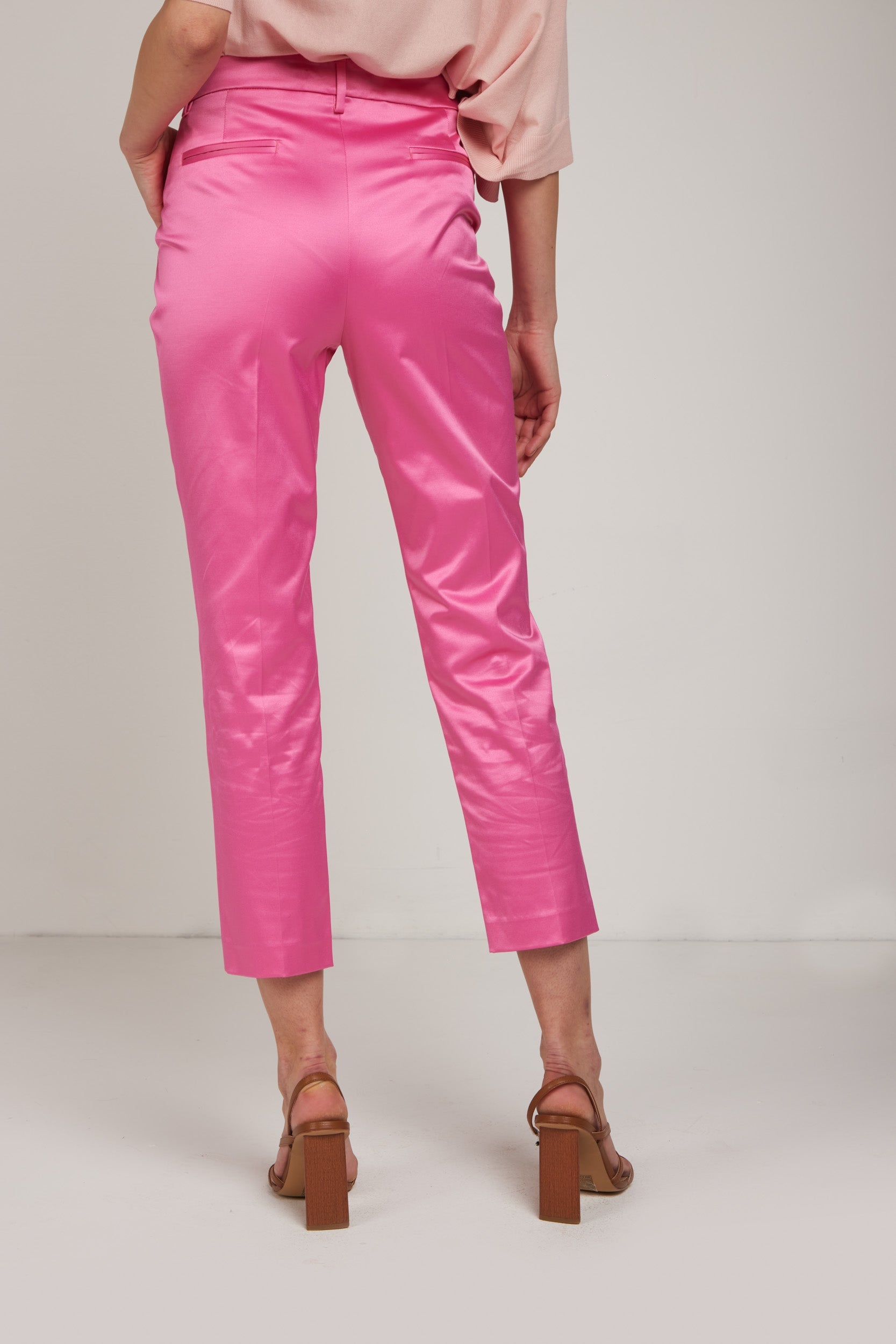 LIU-JO Pantalone Raso Fuxia