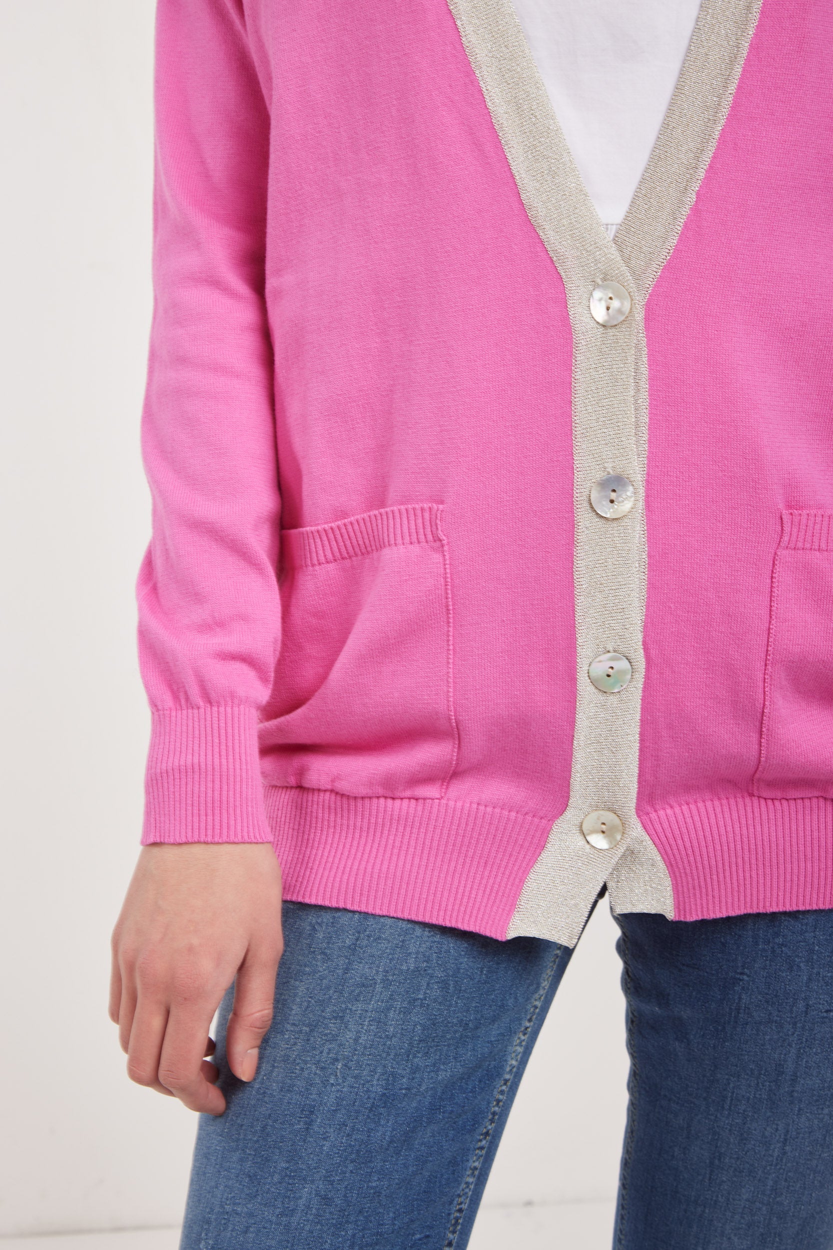 LIU-JO Pink and Beige Cardigan