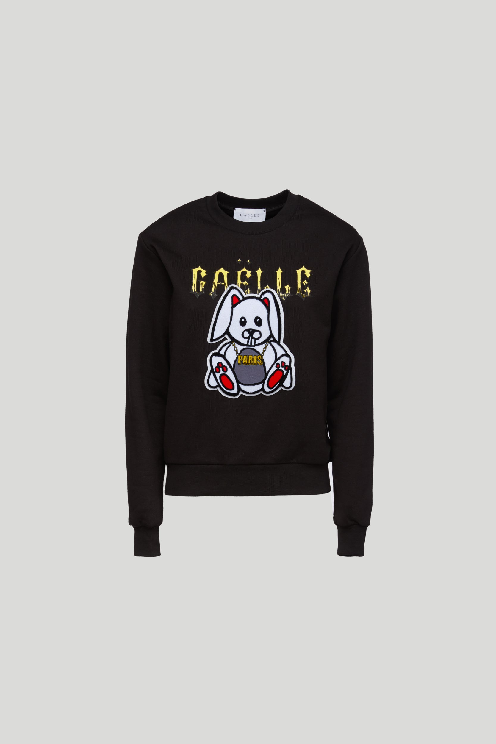 GAELLE Felpa Nera con Coniglio Loverlock